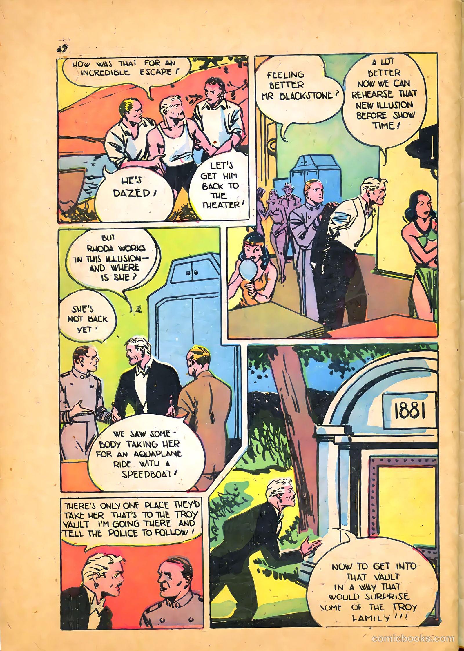 Blackstone Master Magician Comics #1 (1946) — page 44 of 52