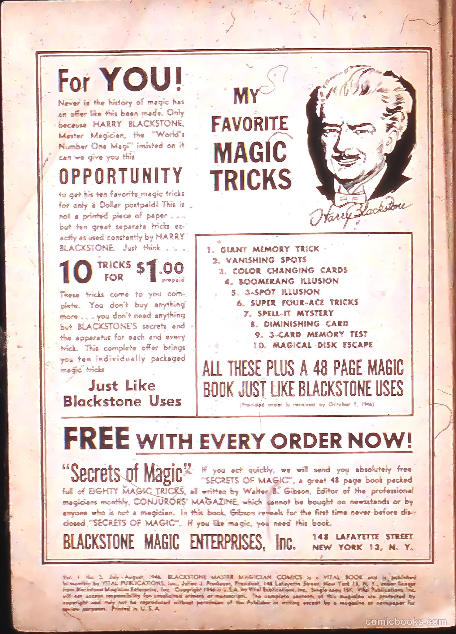 Blackstone Master Magician Comics #3 (1946) — page 2 of 52