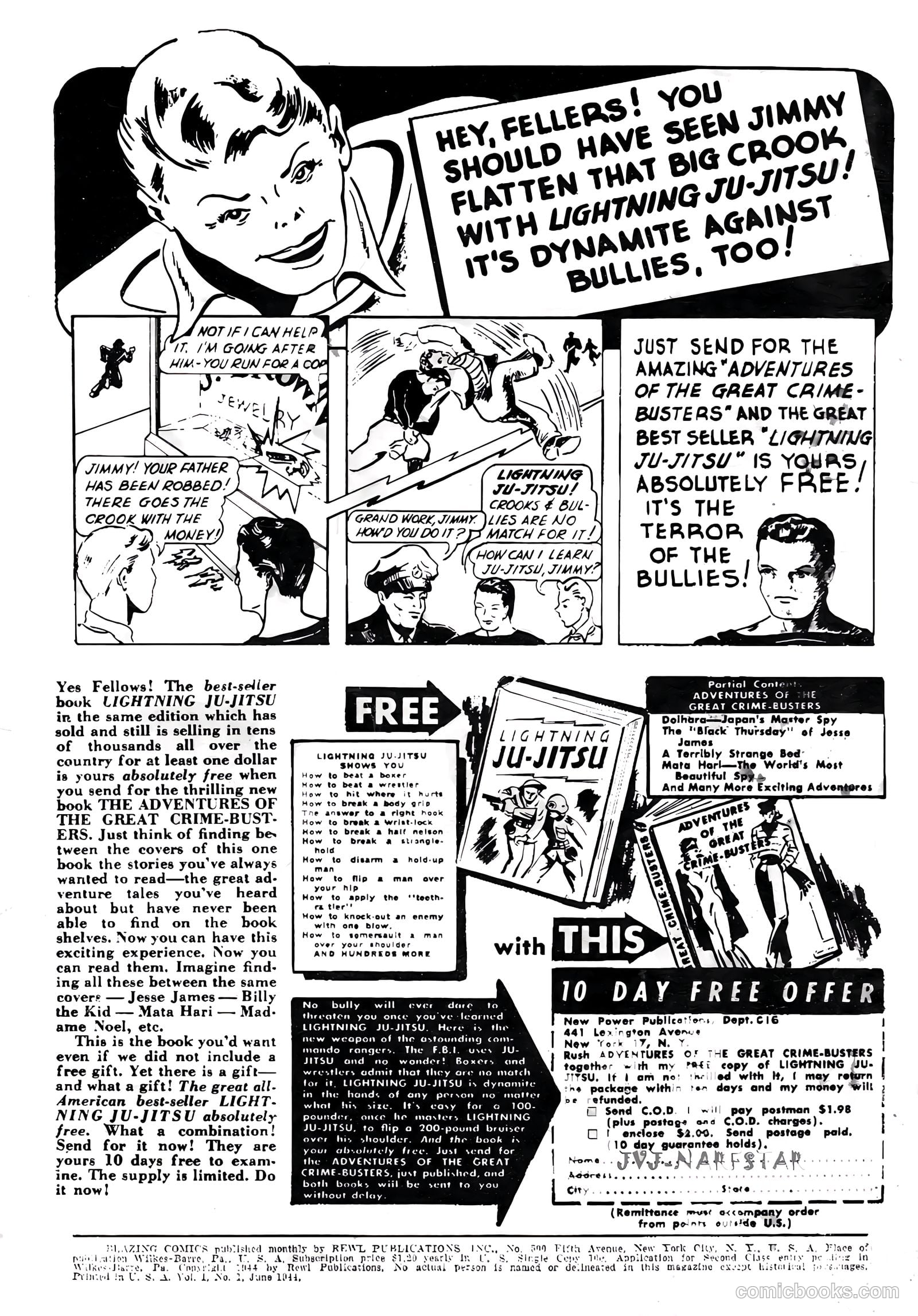 Blazing Comics #1 (1944) — page 3 of 53