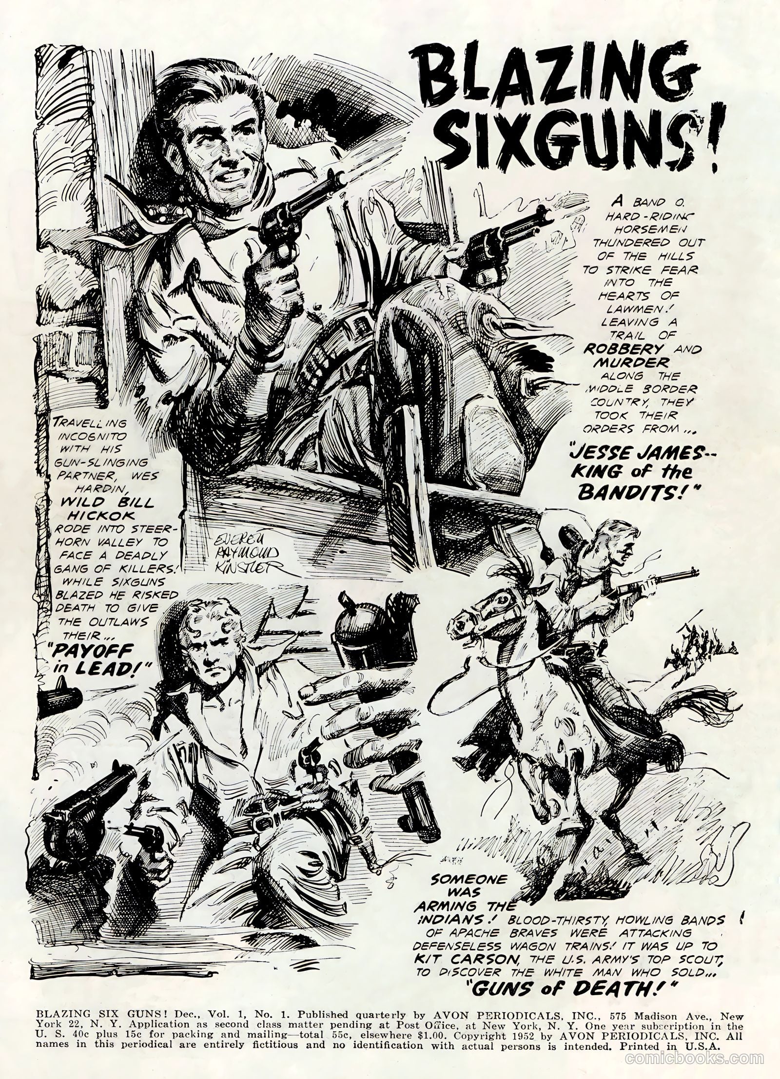 Blazing Six Guns #1 (1952) — page 2 of 36