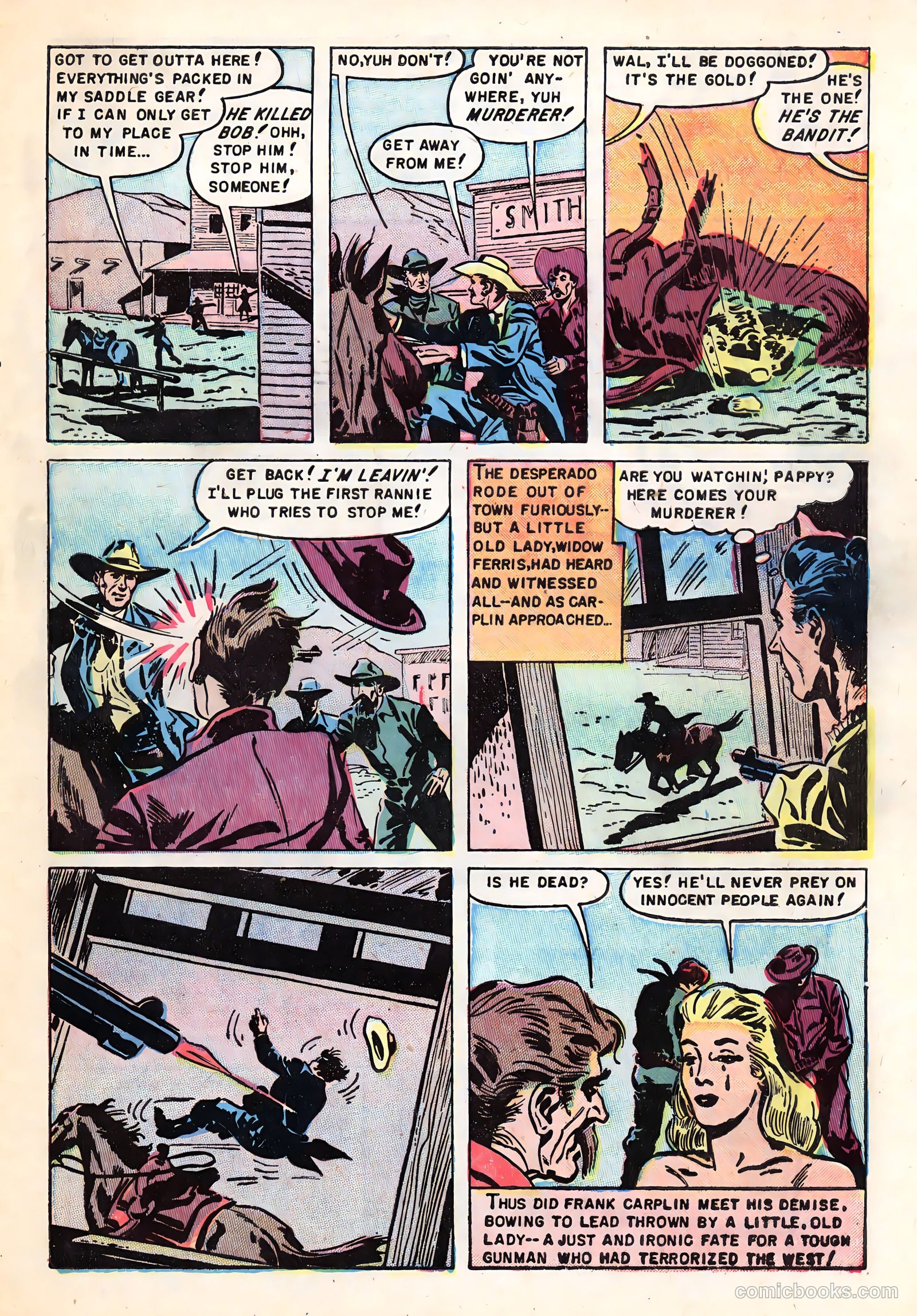 Blazing Six Guns #1 (1952) — page 33 of 36
