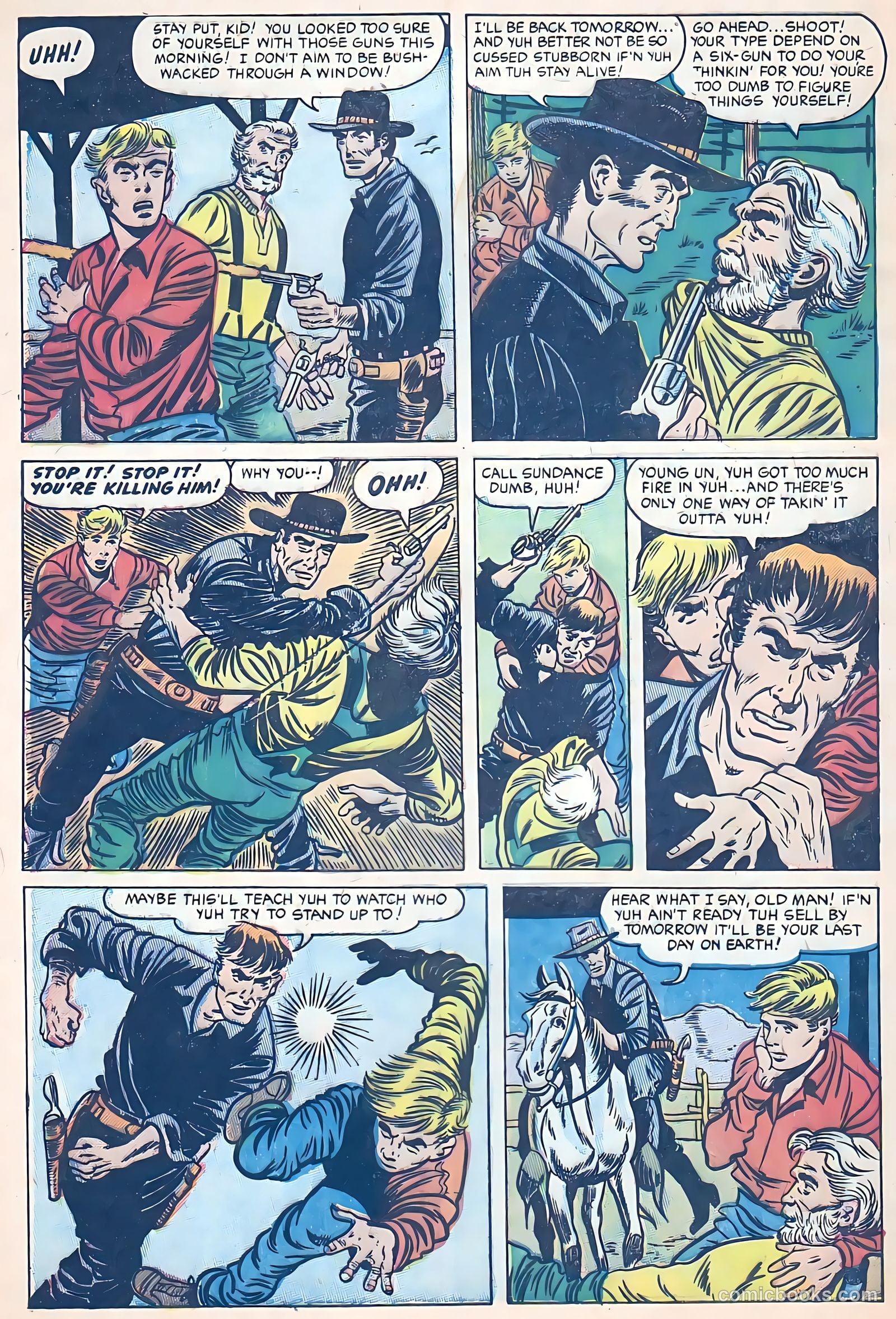 Blazing Sixguns #8 (1958) — page 8 of 36