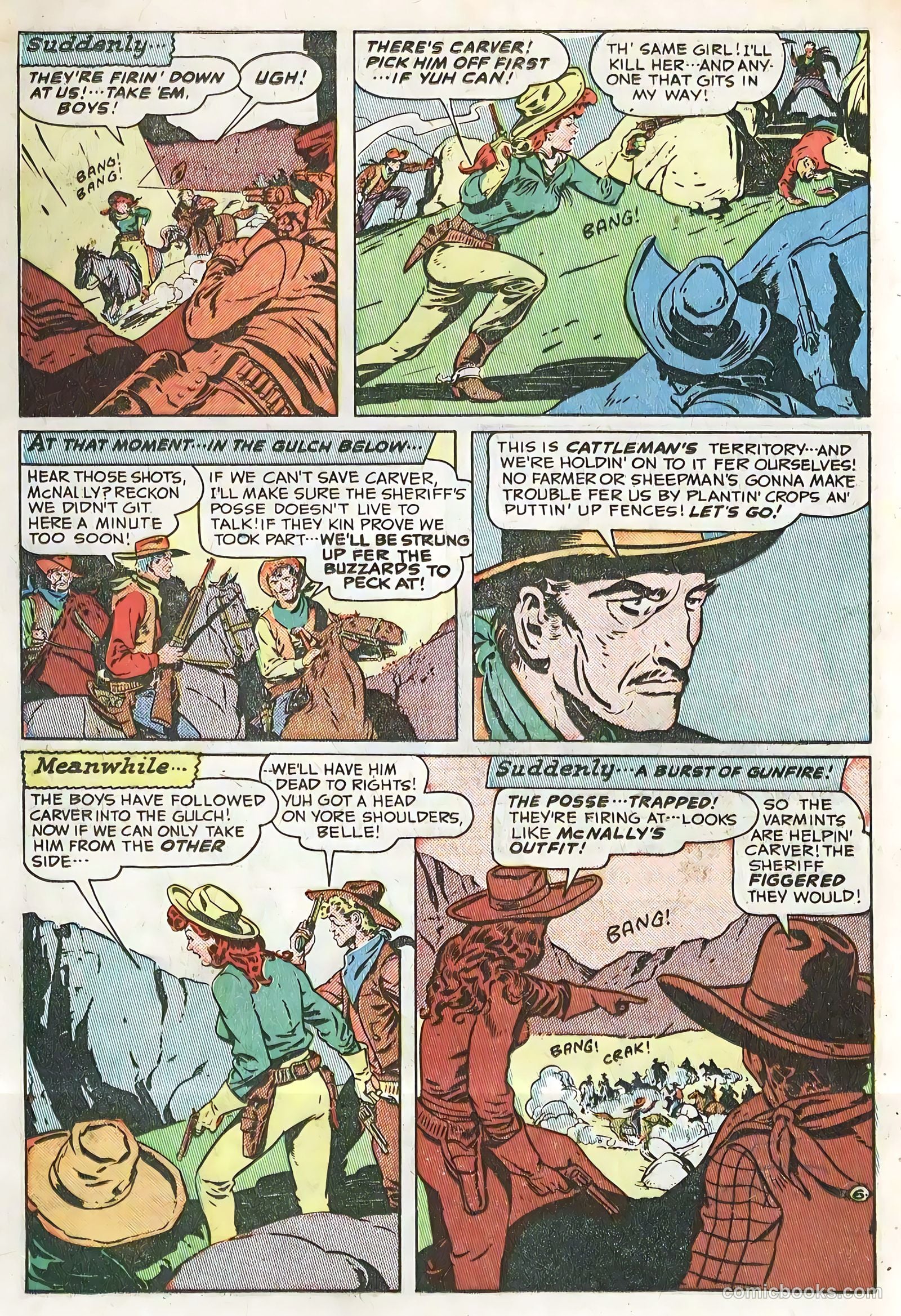 Blazing West #1 (1948) — page 22 of 52