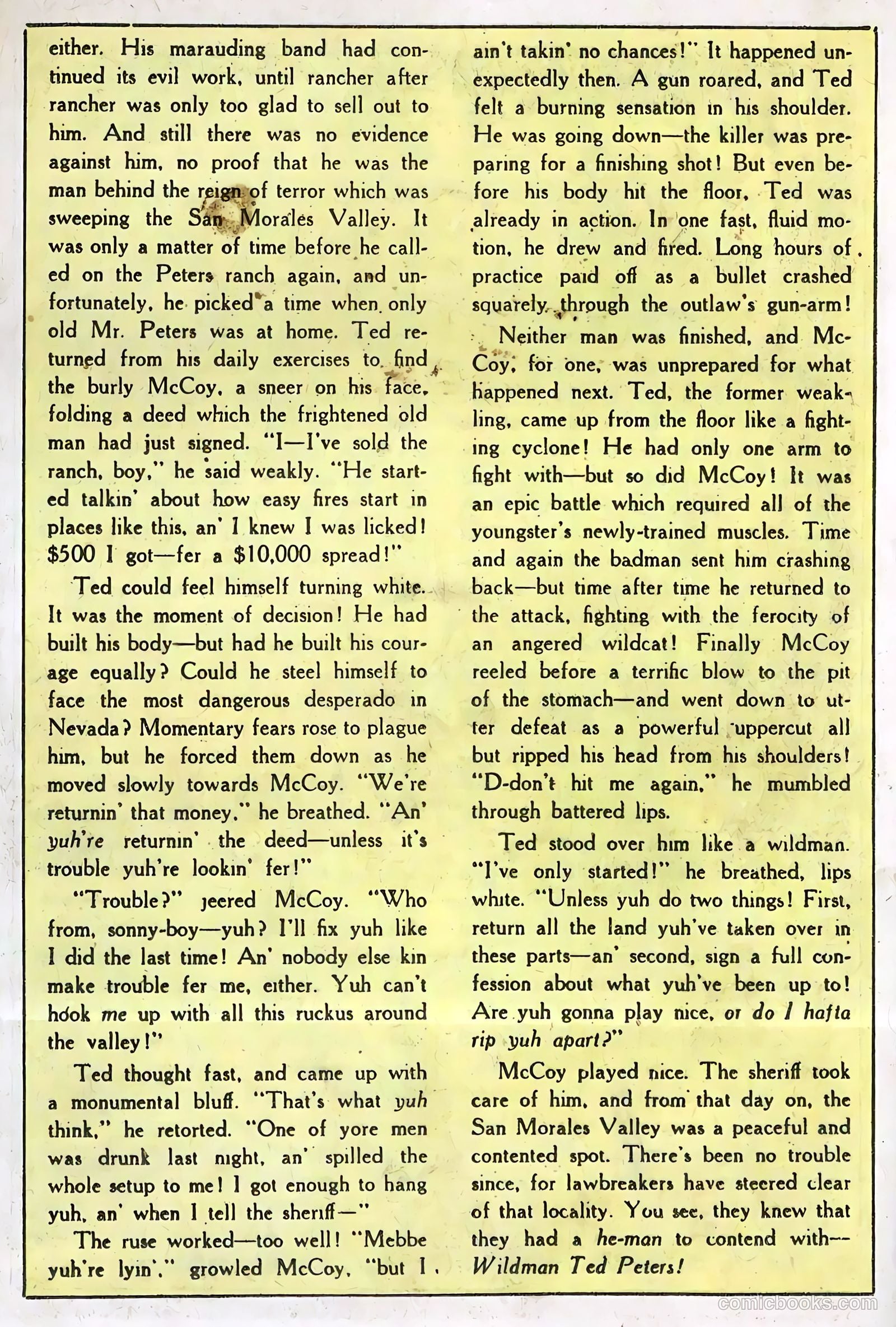 Blazing West #1 (1948) — page 34 of 52