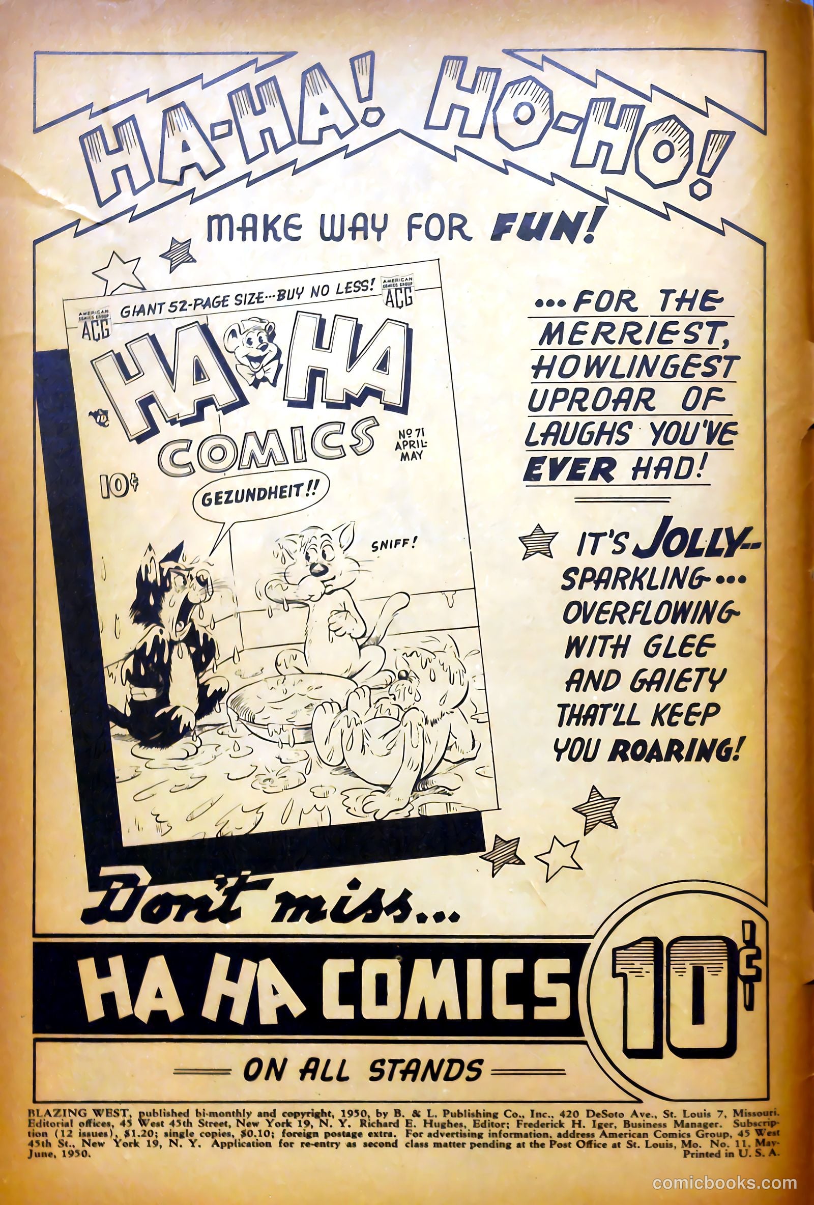 Blazing West #11 (1950) — page 2 of 52