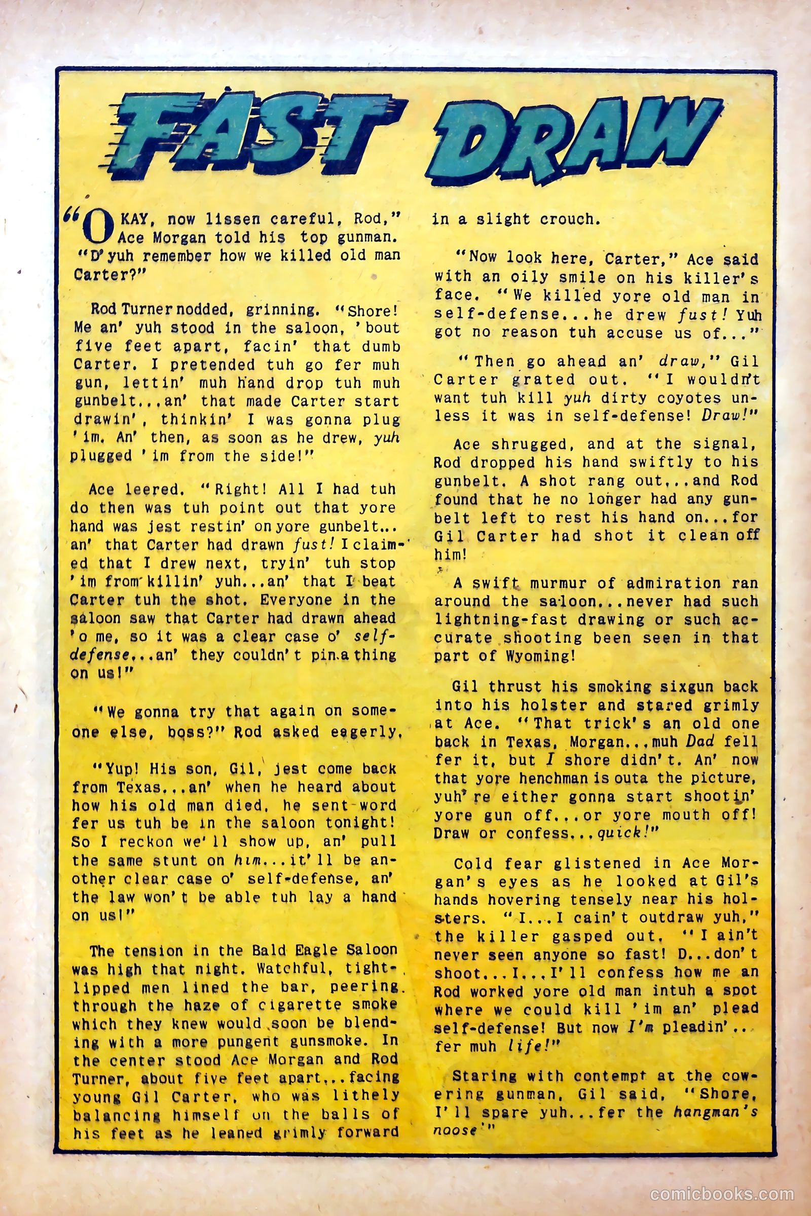 Blazing West #15 (1951) — page 46 of 52