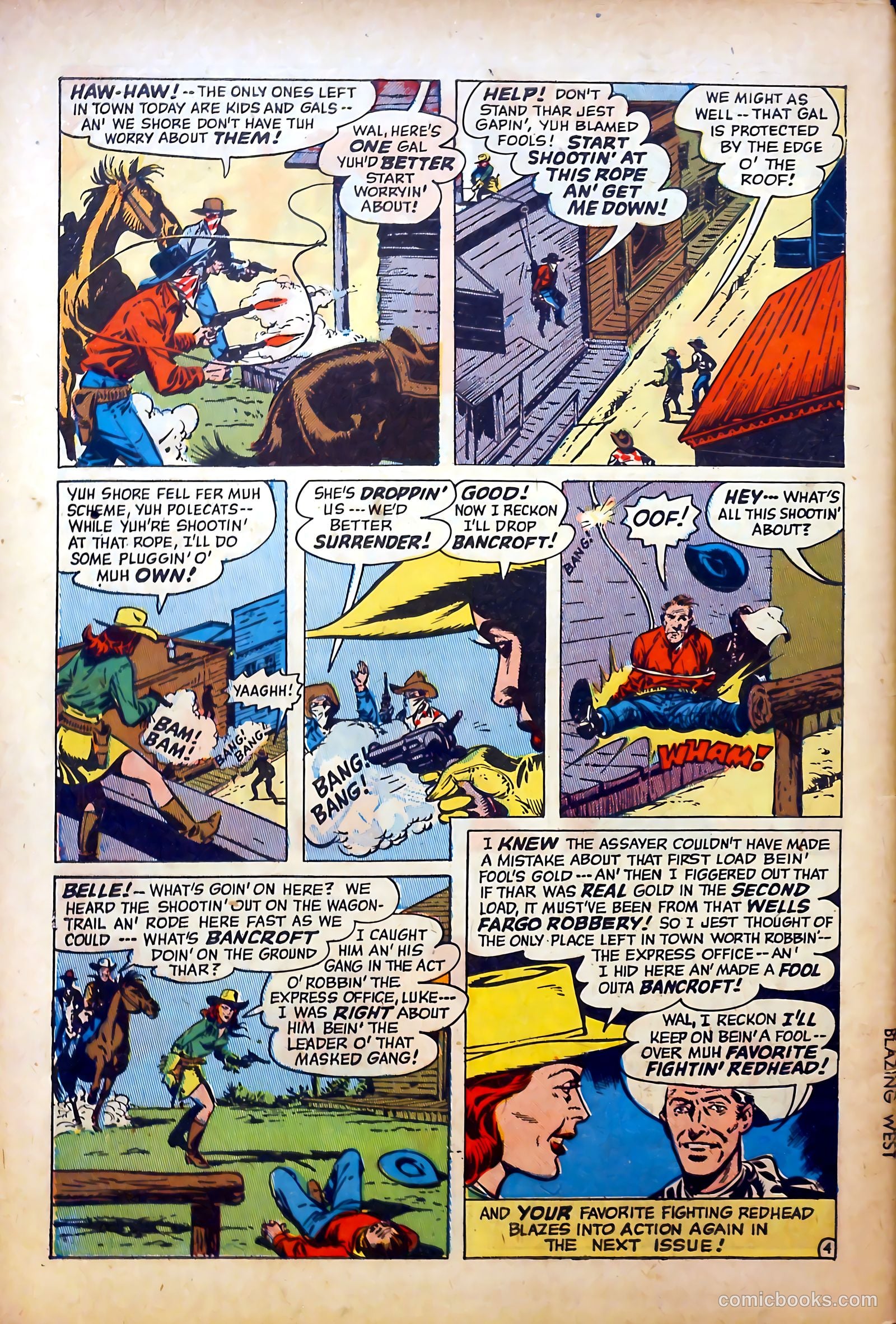 Blazing West #15 (1951) — page 50 of 52