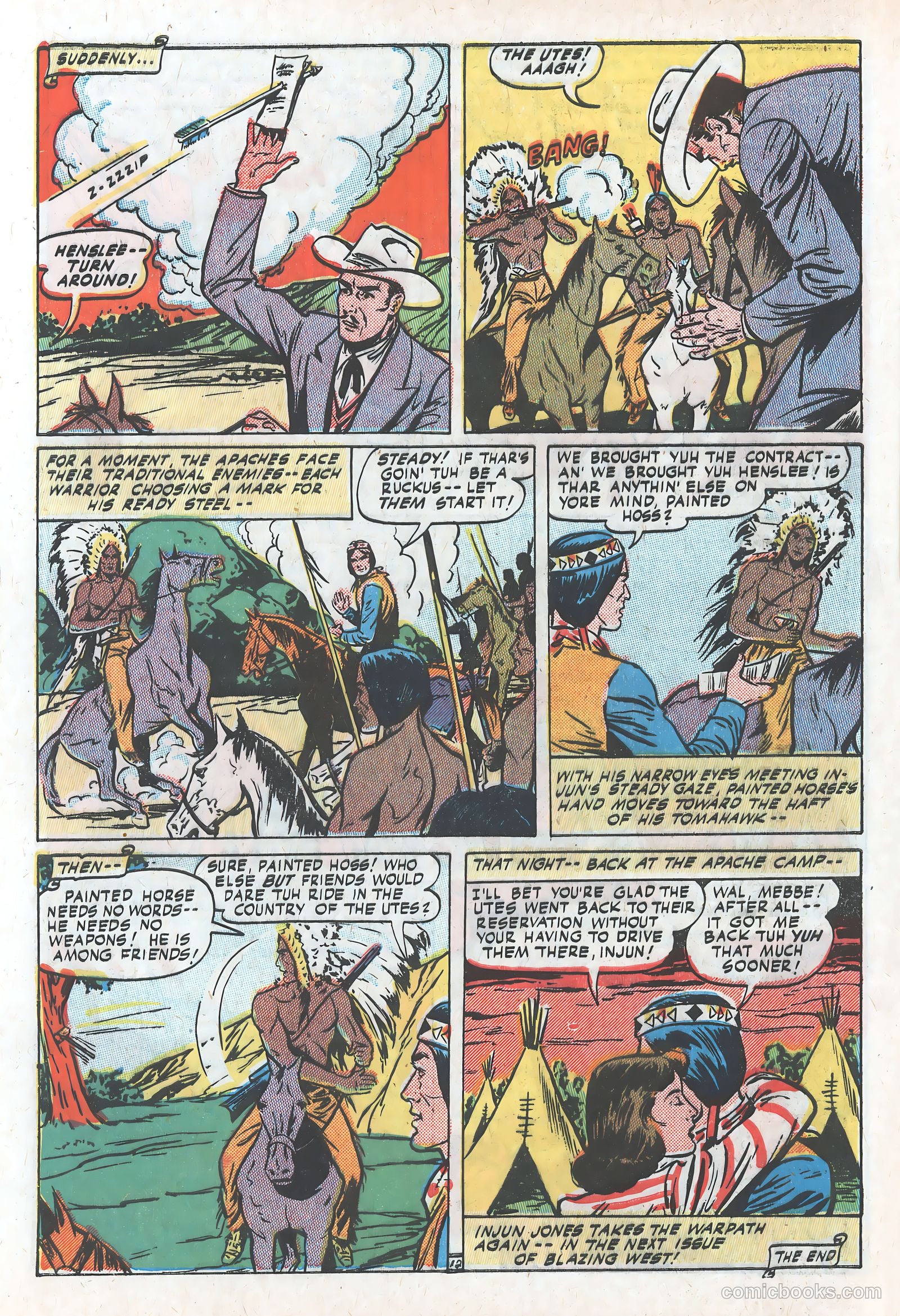 Blazing West #17 (1951) — page 40 of 52