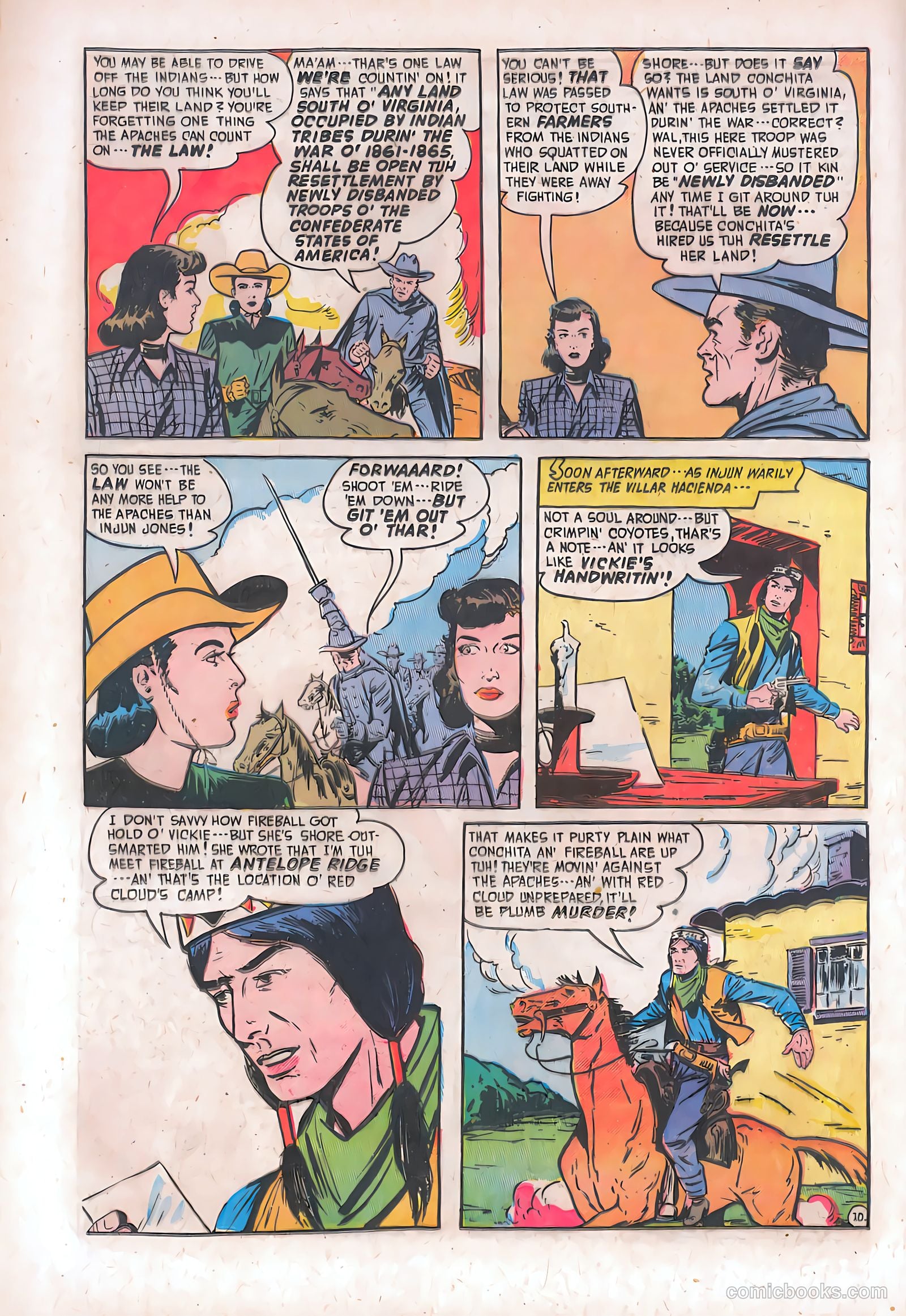 Blazing West #18 (1951) — page 36 of 52