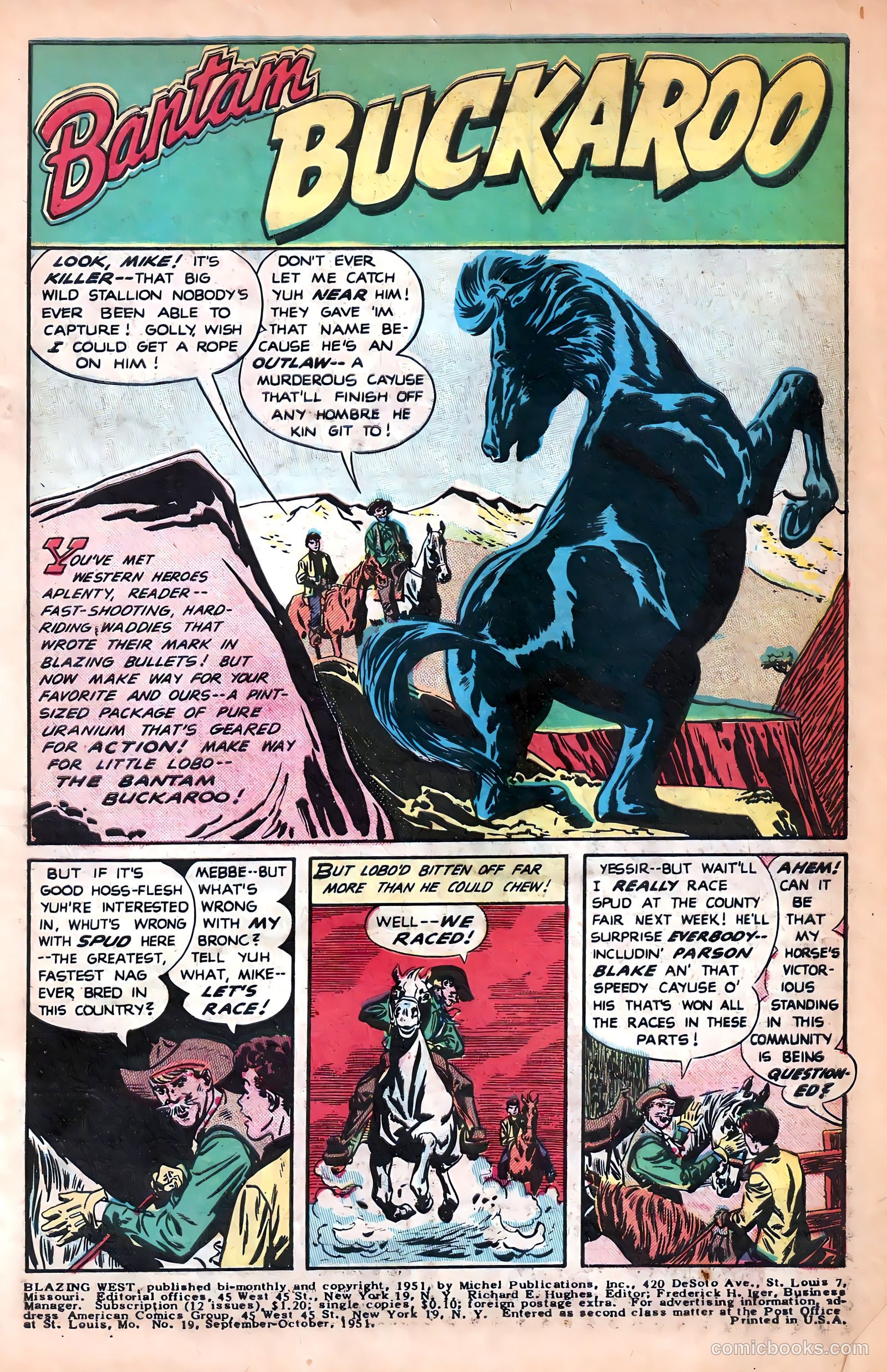 Blazing West #19 (1951) — page 3 of 36