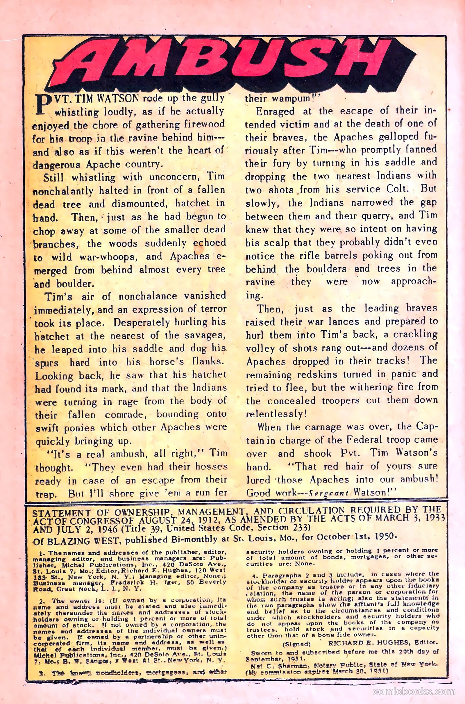 Blazing West #19 (1951) — page 18 of 36