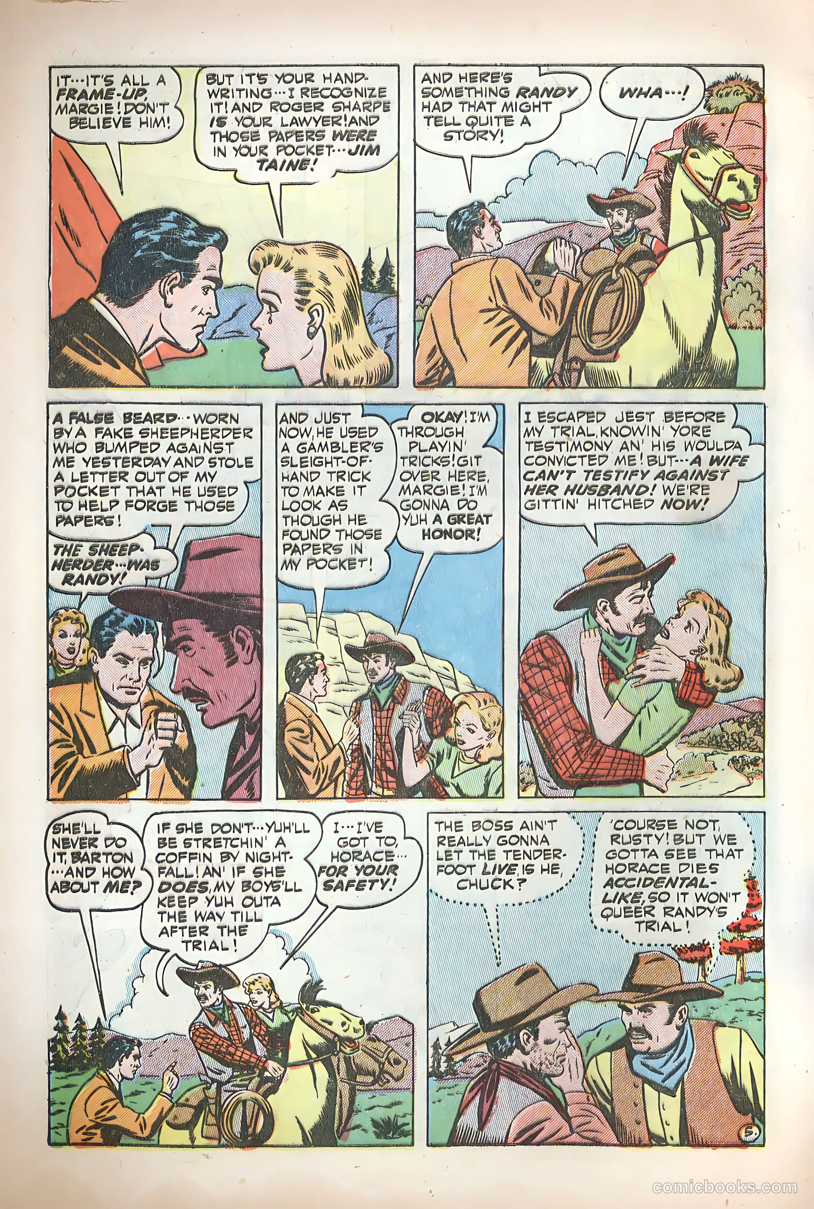 Blazing West #2 (1948) — page 46 of 52