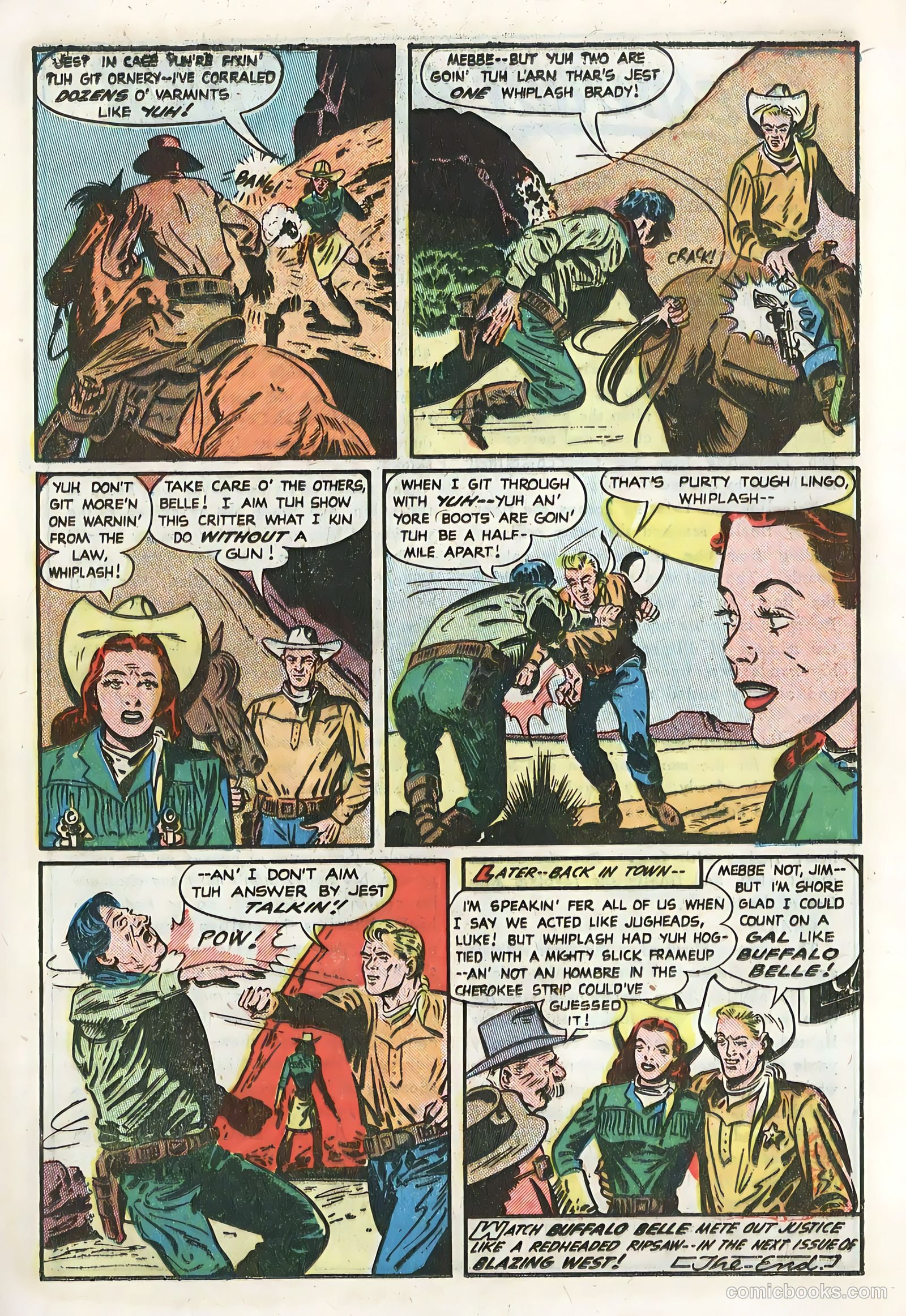 Blazing West #20 (1951) — page 23 of 36