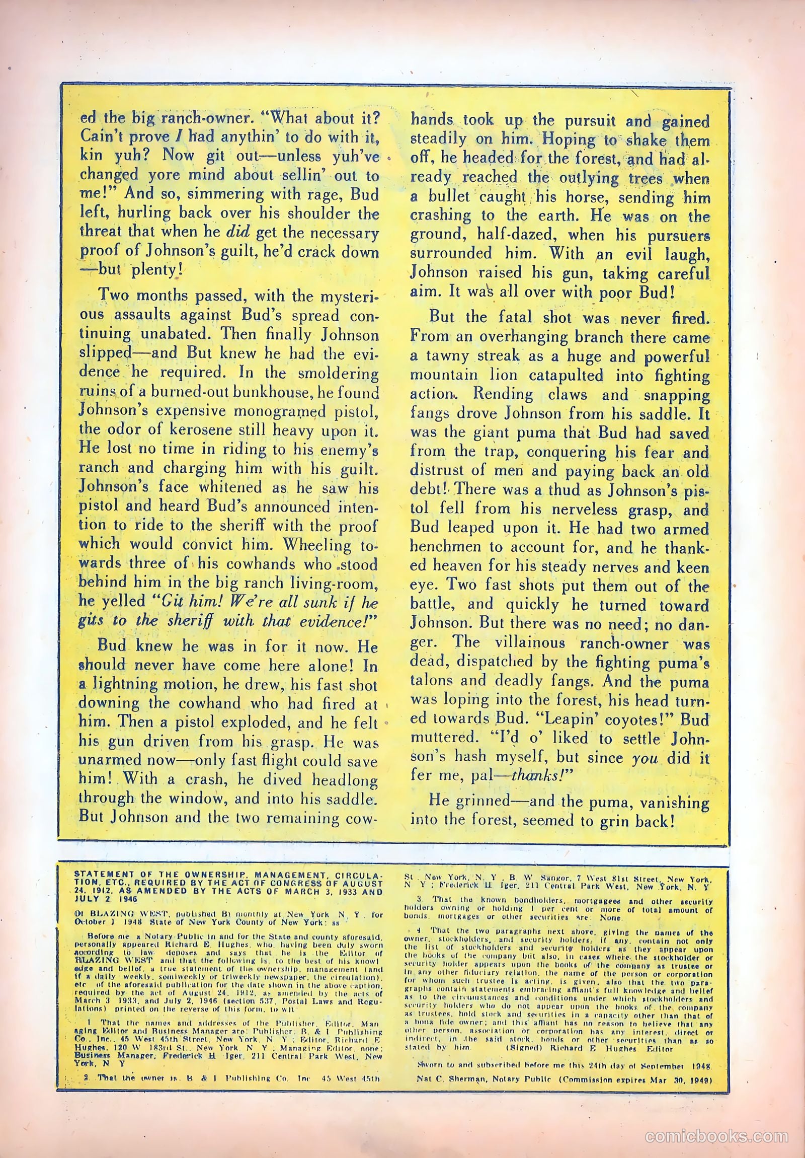 Blazing West #3 (1949) — page 34 of 52