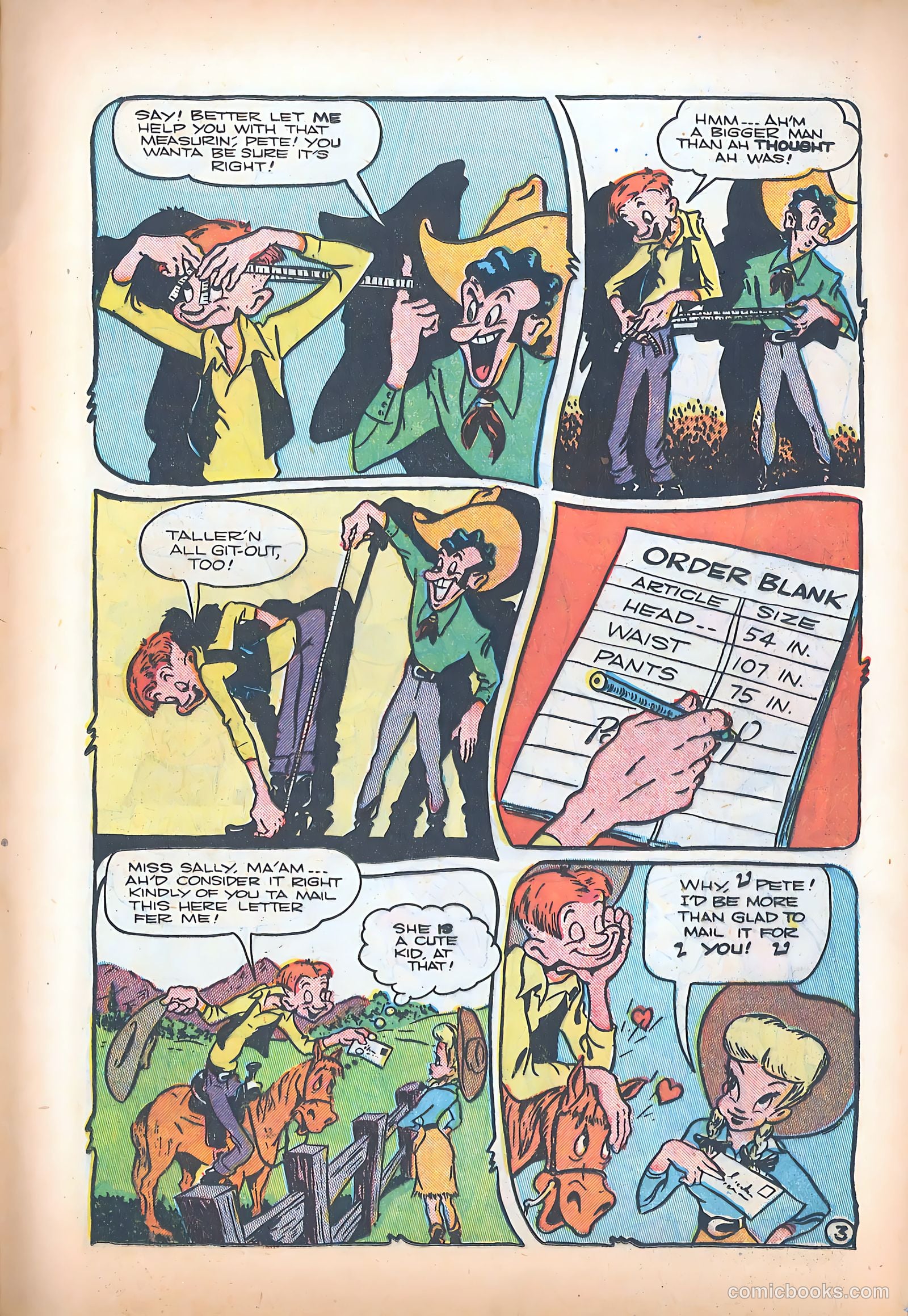 Blazing West #3 (1949) — page 37 of 52