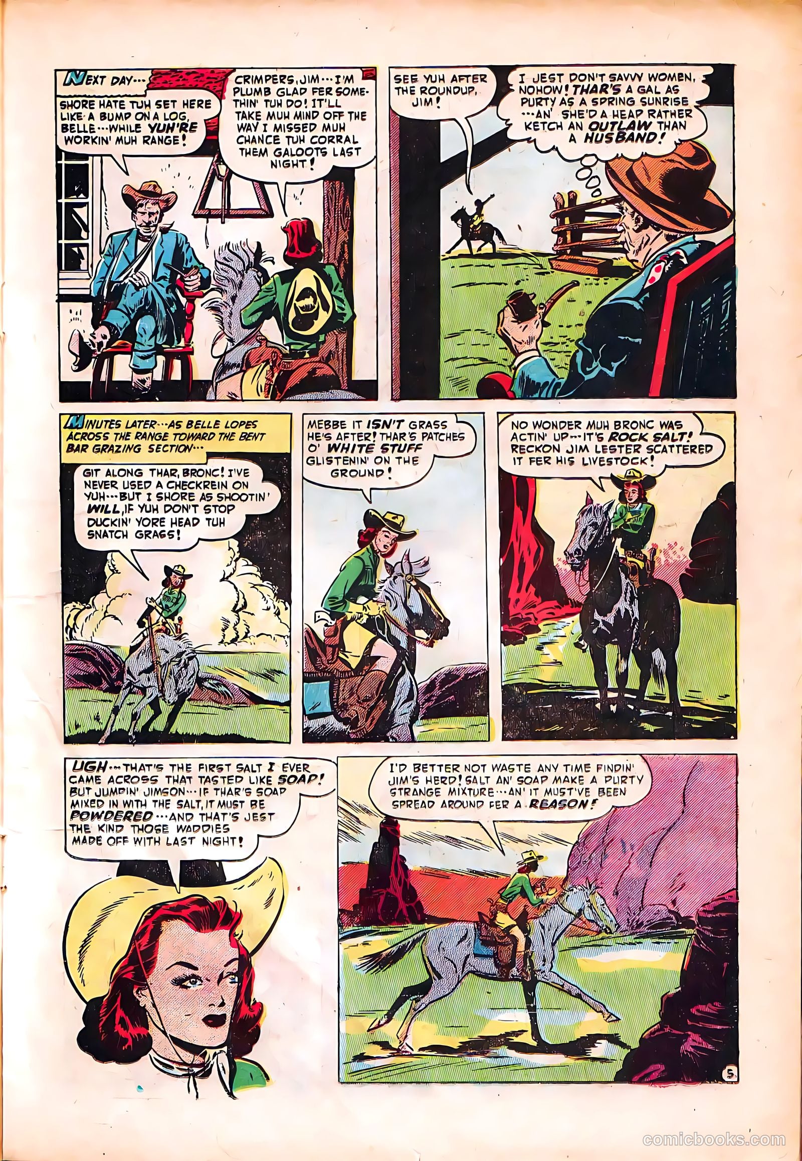 Blazing West #9 (1950) — page 23 of 52