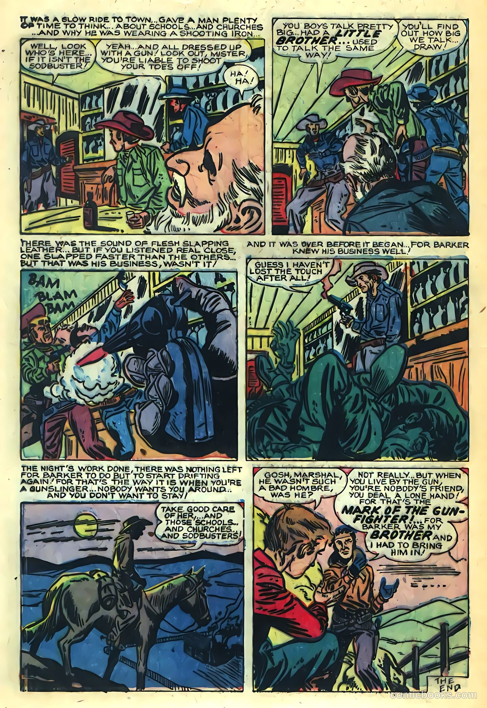 Blazing Western #2 (1954) — page 32 of 36