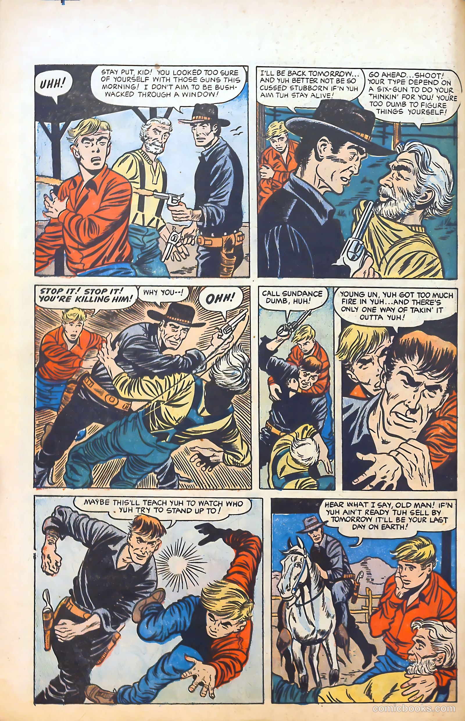 Blazing Western #4 (1954) — page 8 of 36