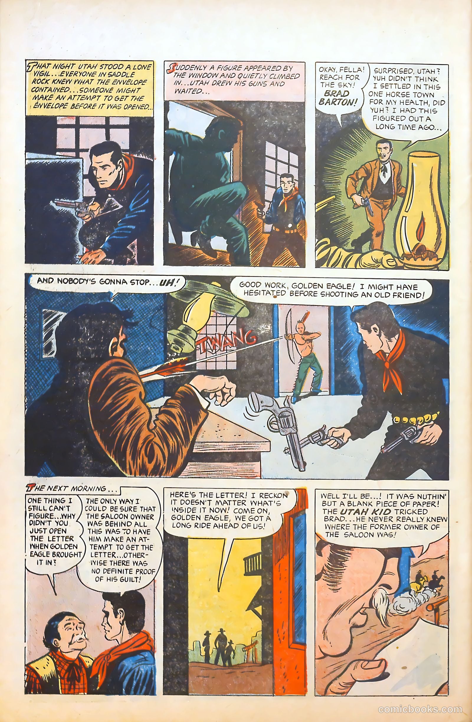 Blazing Western #4 (1954) — page 32 of 36