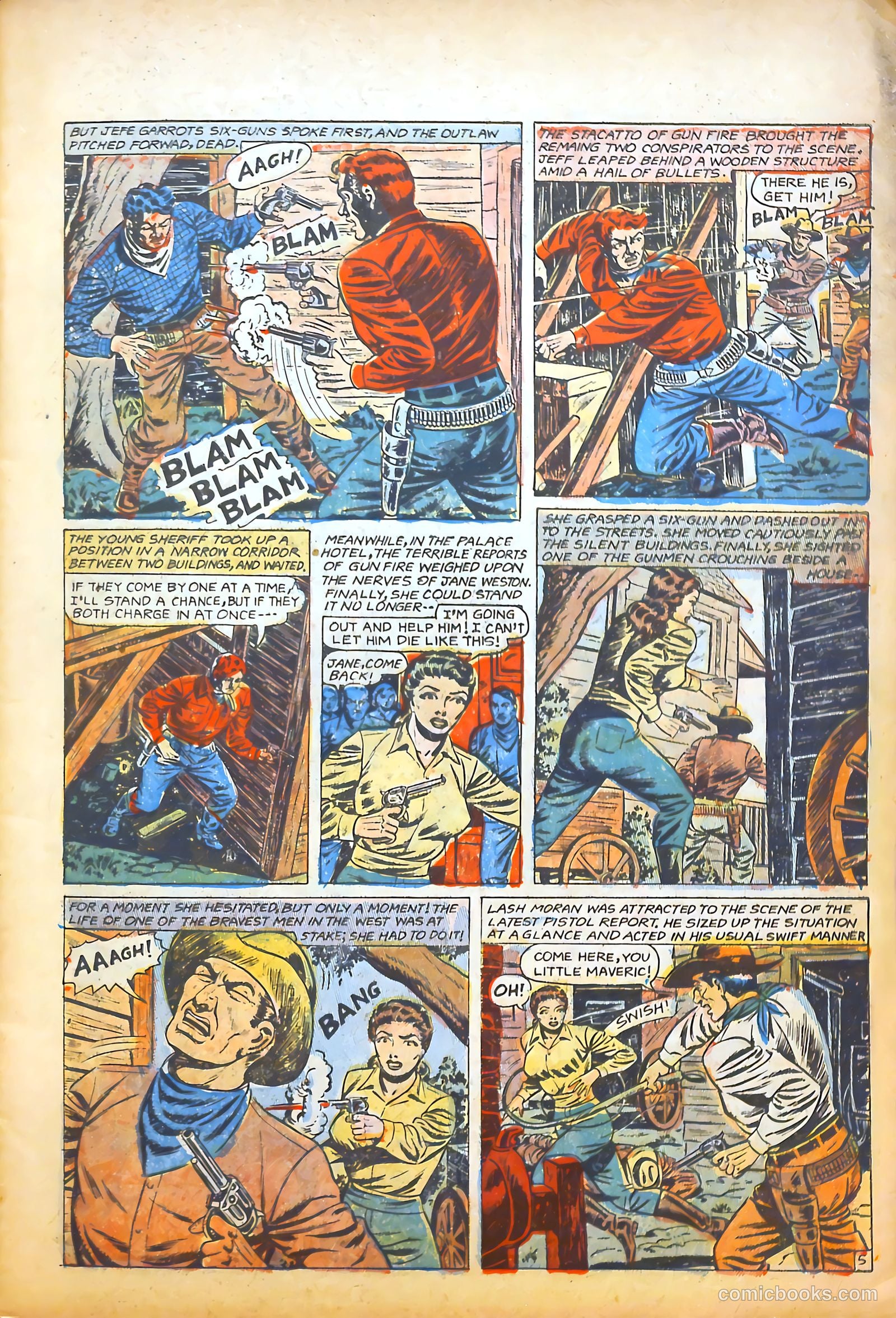 Blazing Western #5 (1954) — page 8 of 37
