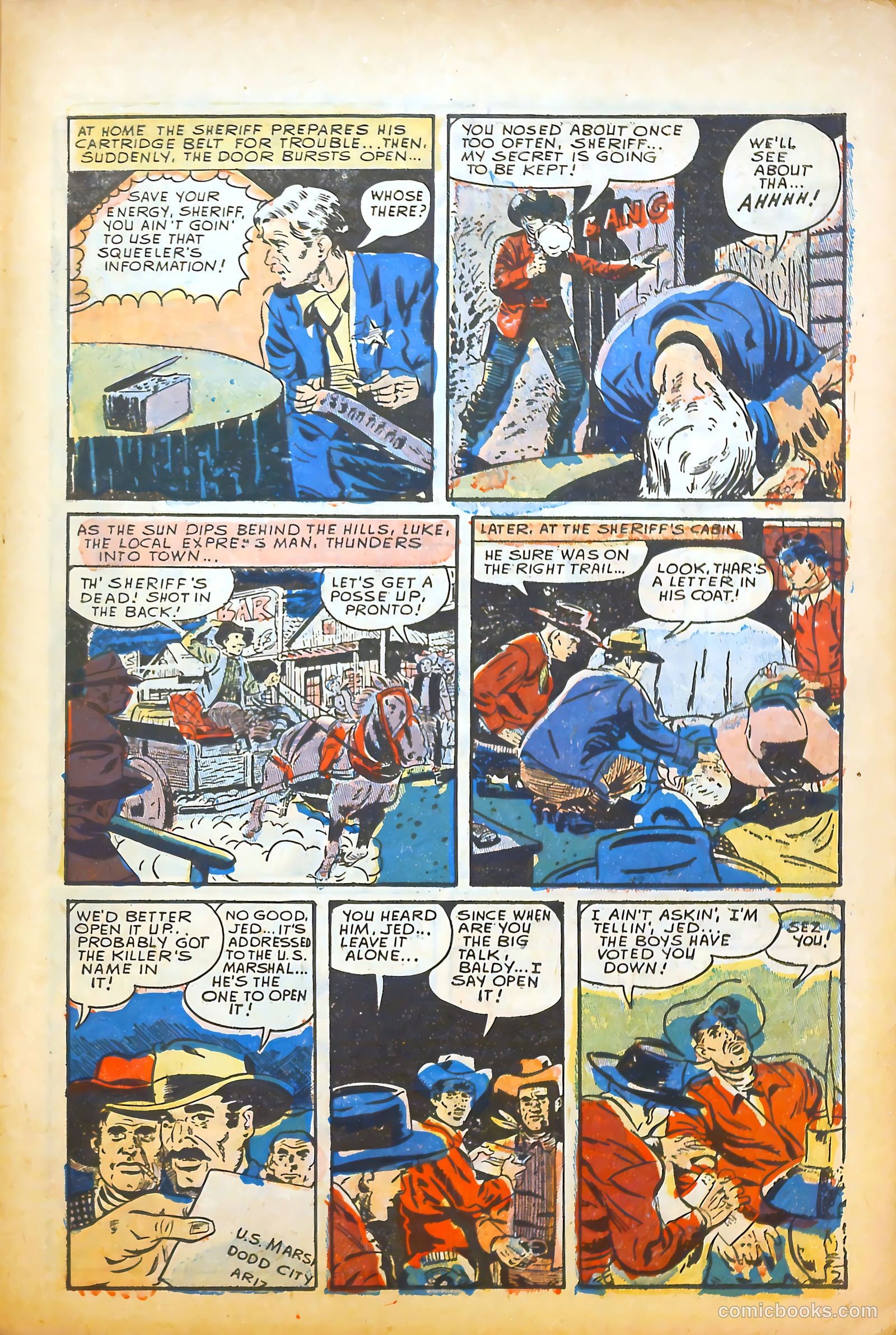 Blazing Western #5 (1954) — page 32 of 37