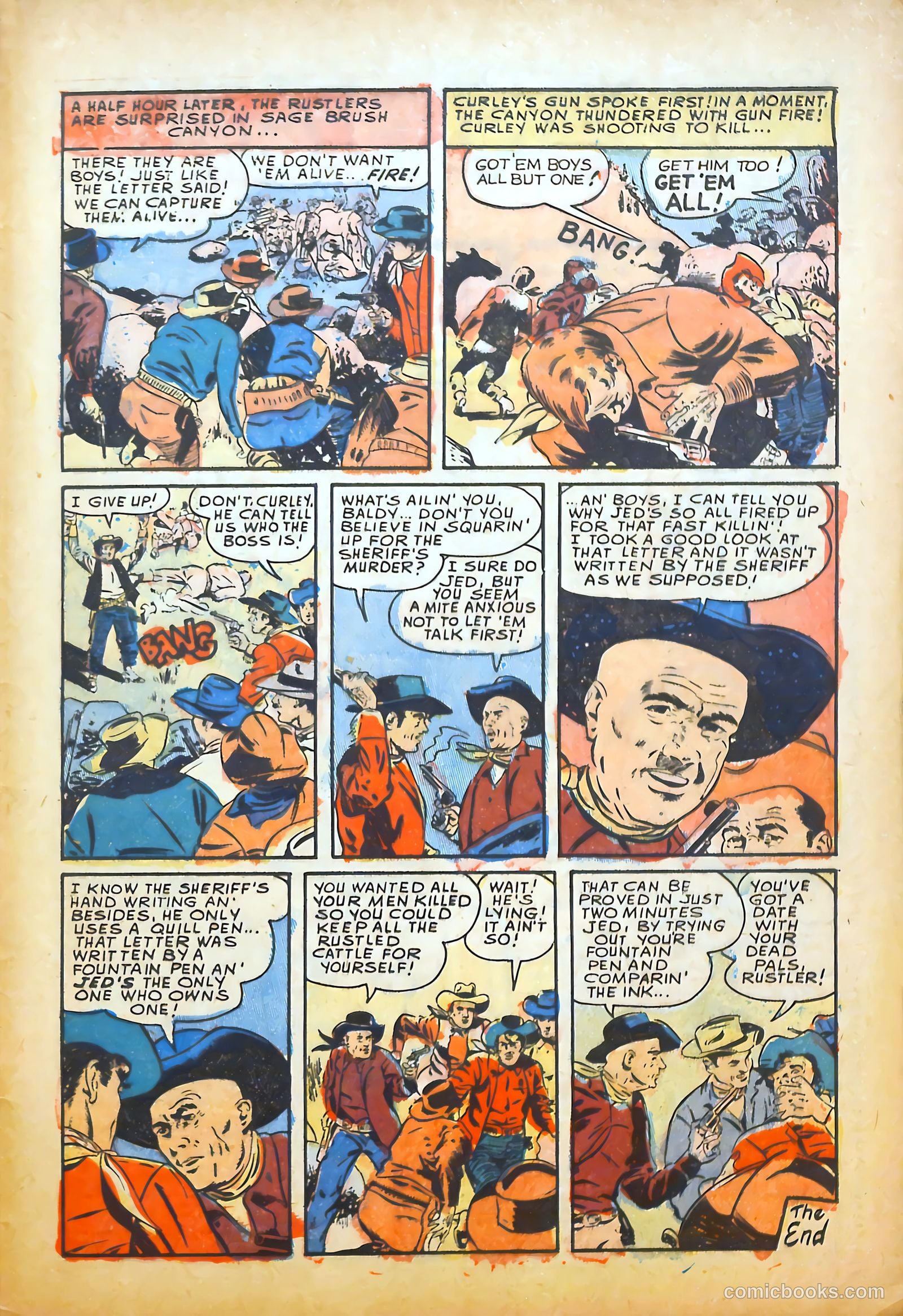 Blazing Western #5 (1954) — page 34 of 37