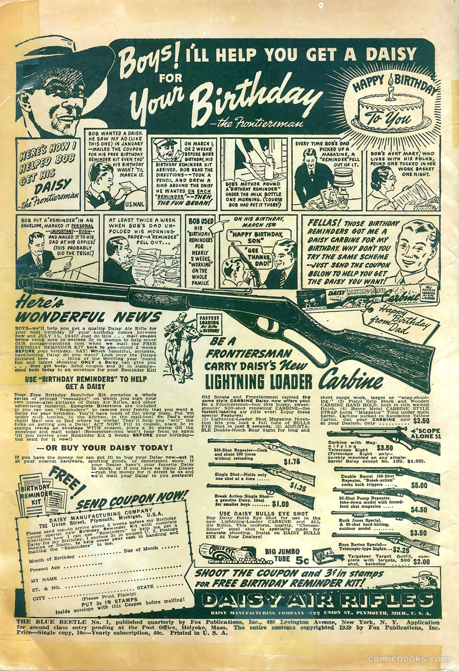 Blue Beetle #1 (1939) — page 2 of 68