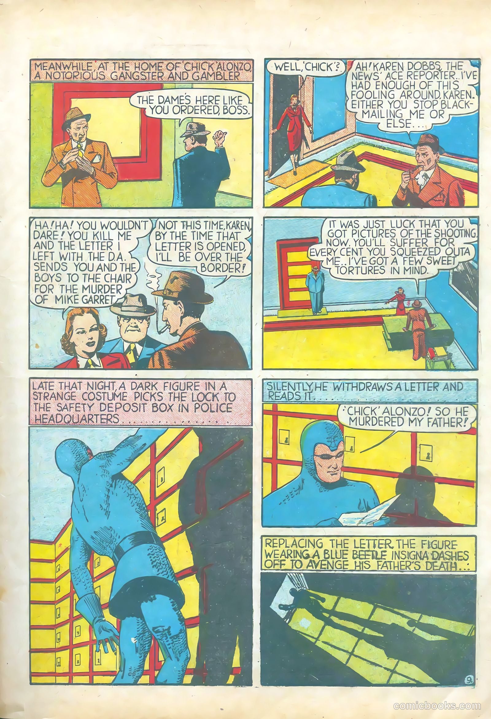 Blue Beetle #1 (1939) — page 11 of 68