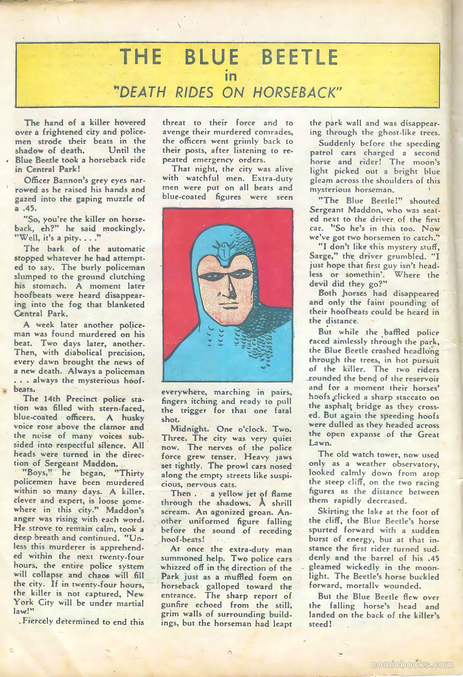 Blue Beetle #1 (1939) — page 36 of 68