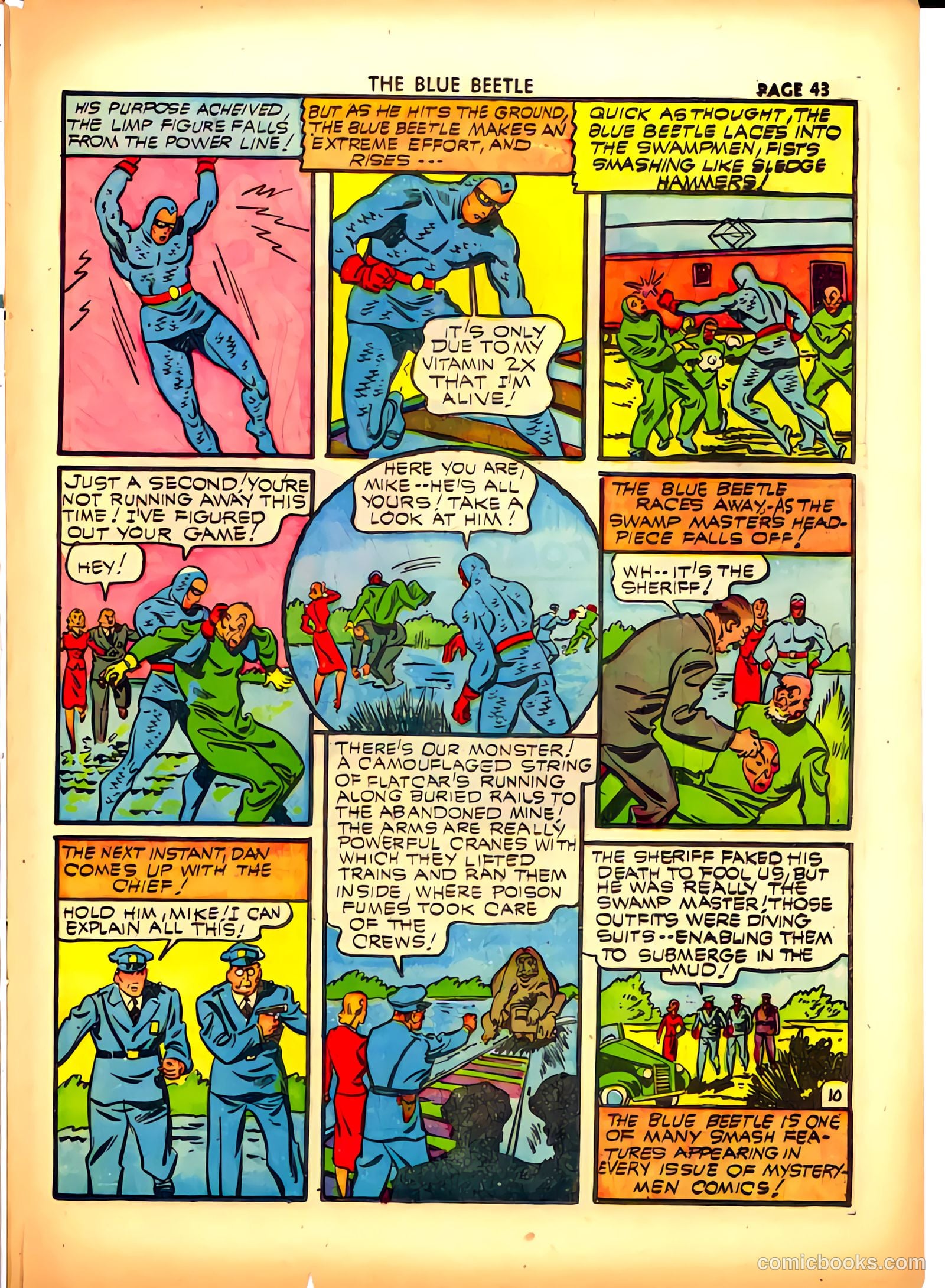 Blue Beetle #10 (1941) — page 44 of 67