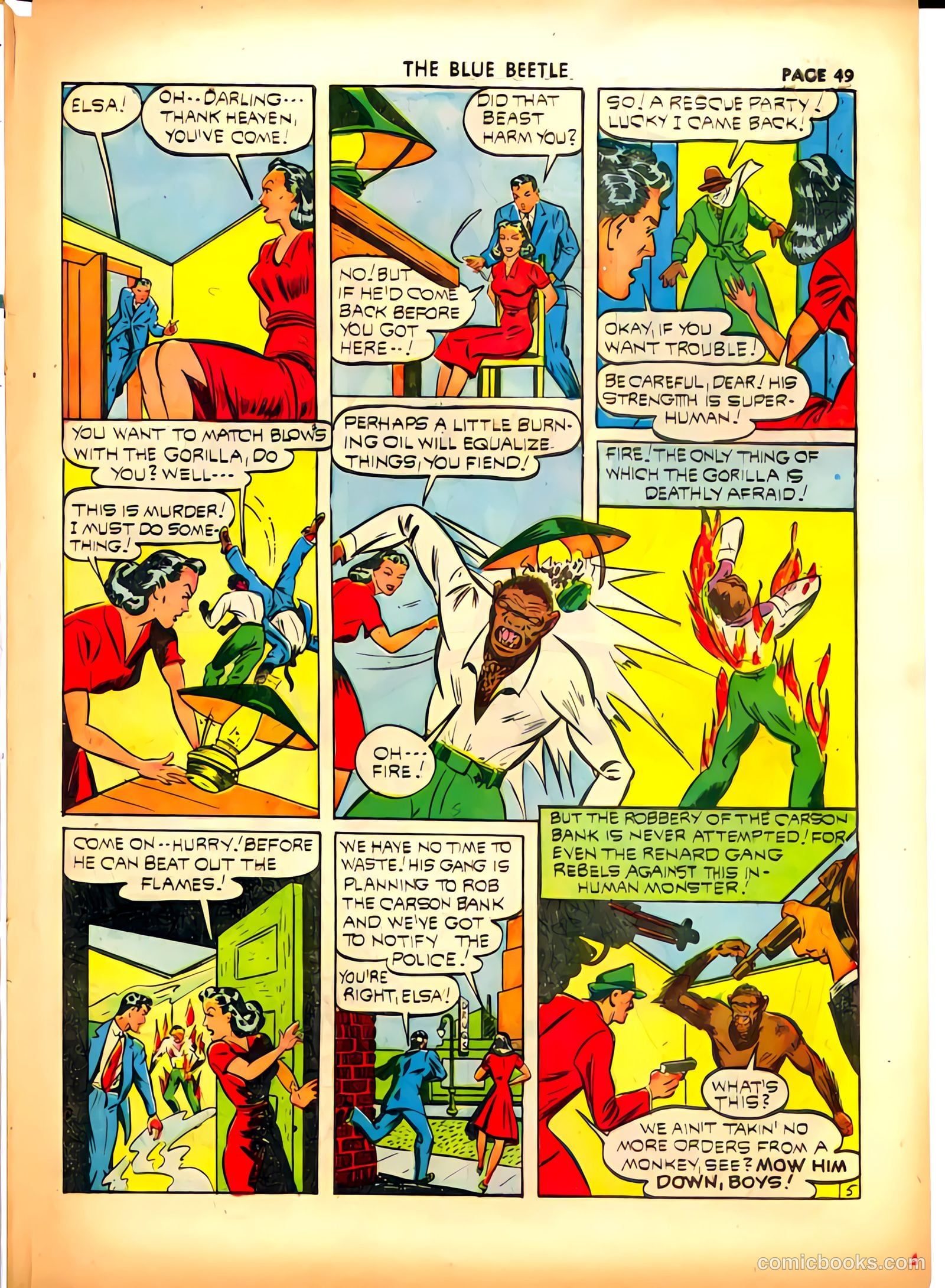 Blue Beetle #10 (1941) — page 50 of 67