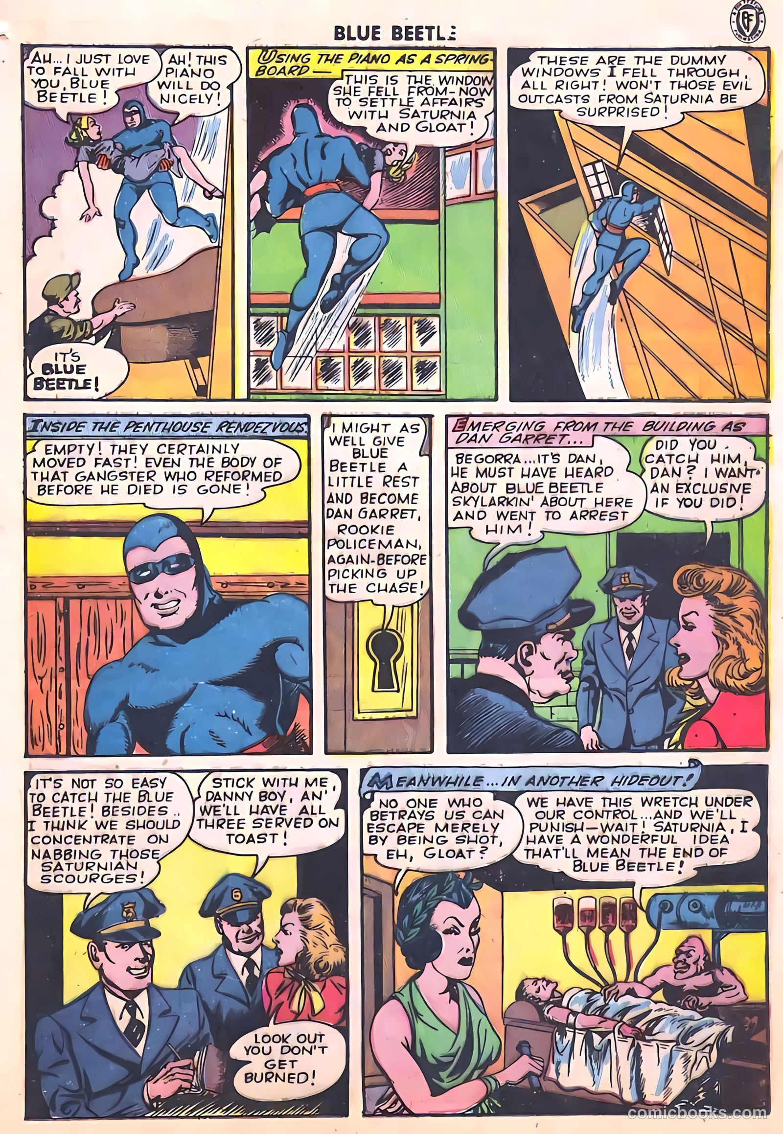 Blue Beetle #38 (1945) — page 19 of 52