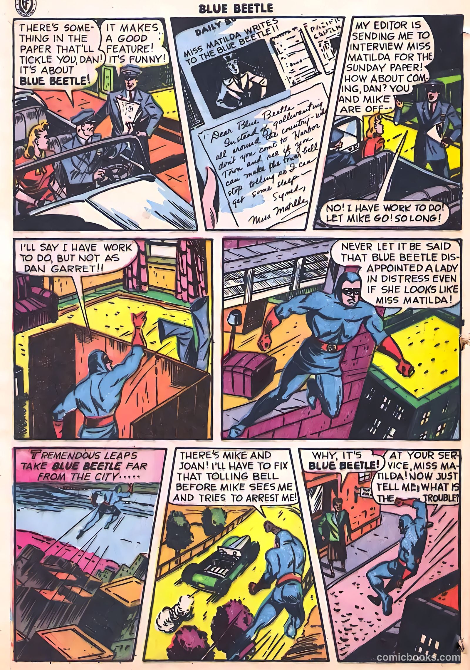 Blue Beetle #38 (1945) — page 40 of 52