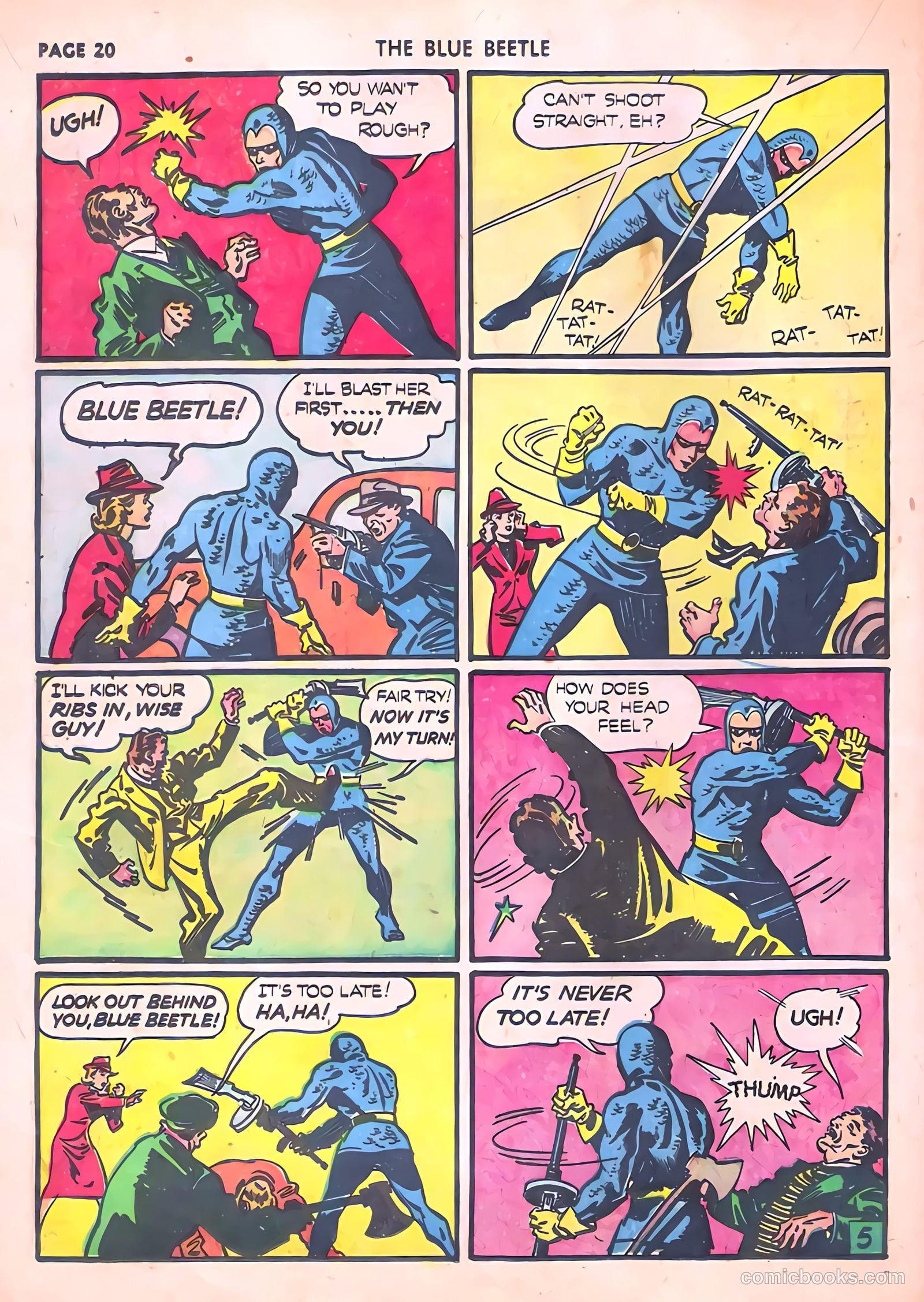 Blue Beetle #6 (1941) — page 22 of 69