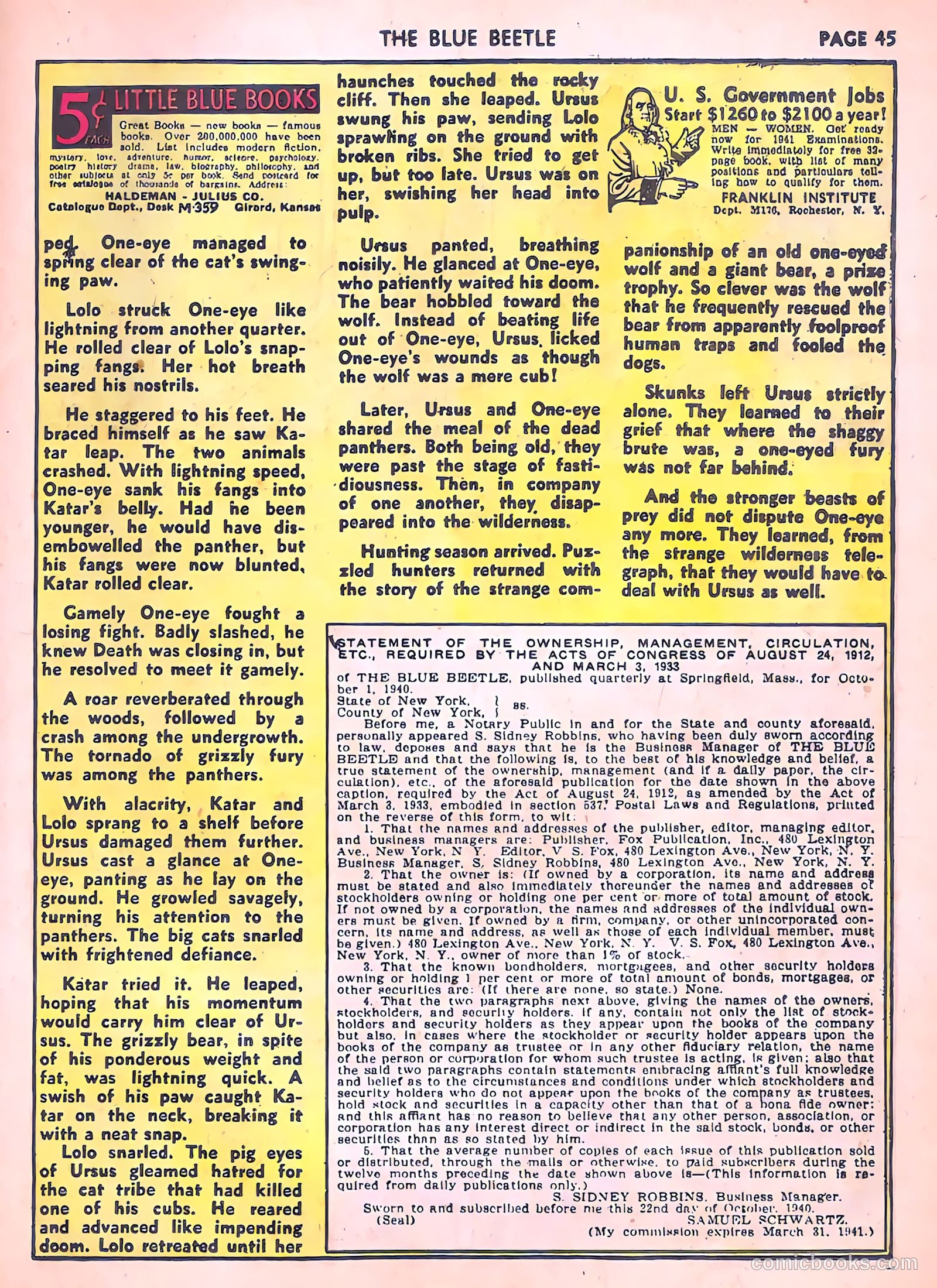 Blue Beetle #6 (1941) — page 47 of 69