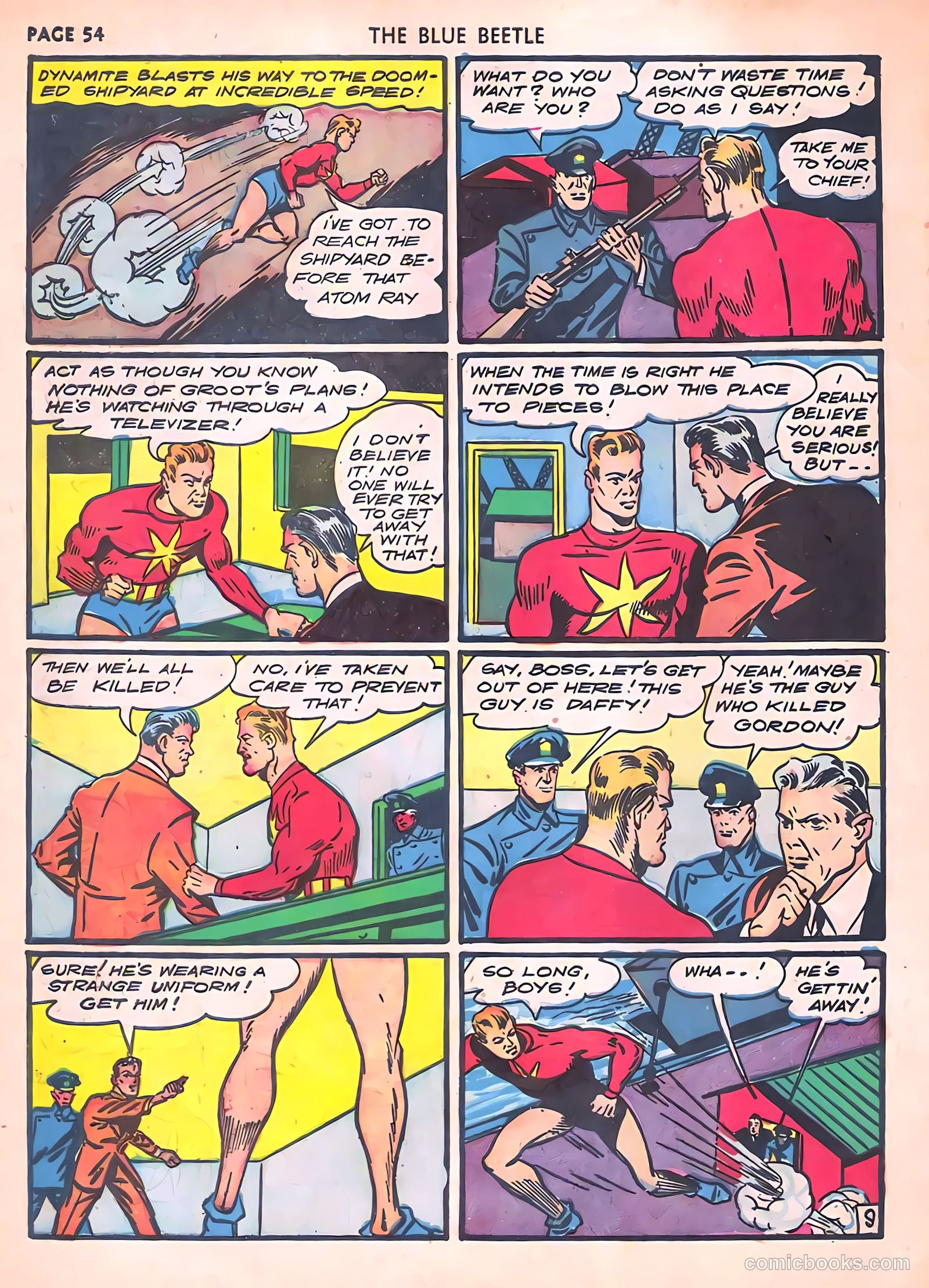 Blue Beetle #6 (1941) — page 56 of 69