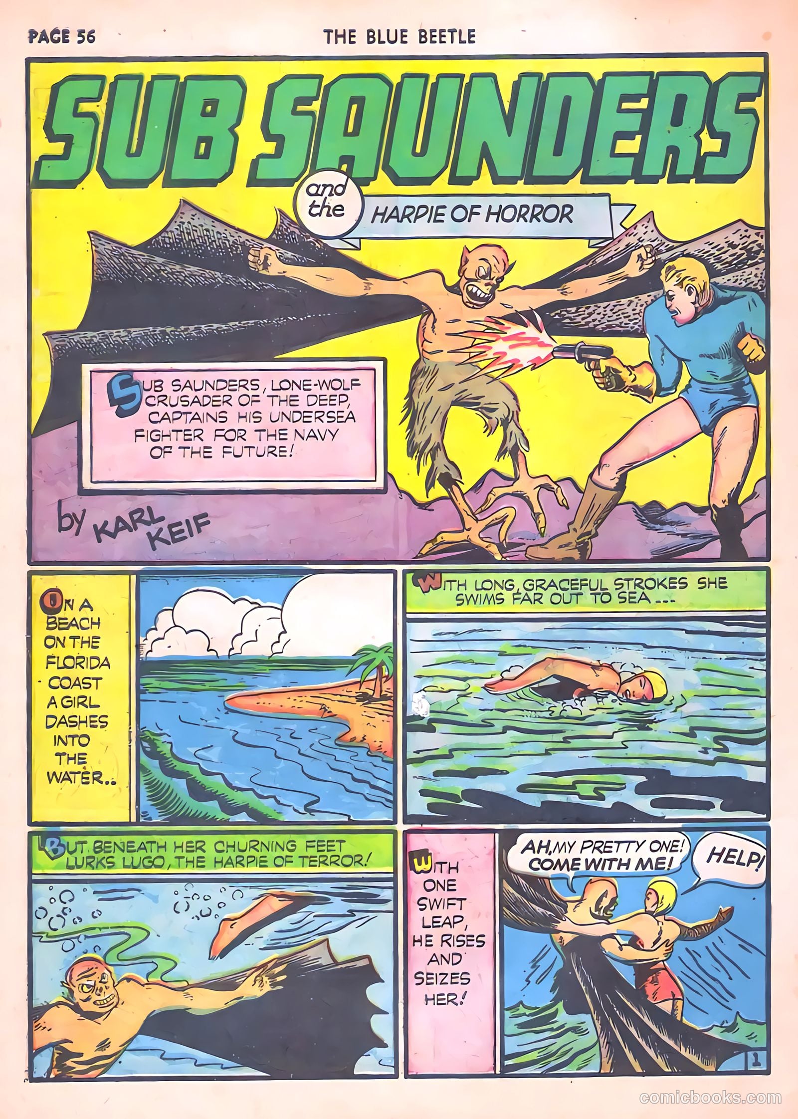 Blue Beetle #6 (1941) — page 58 of 69