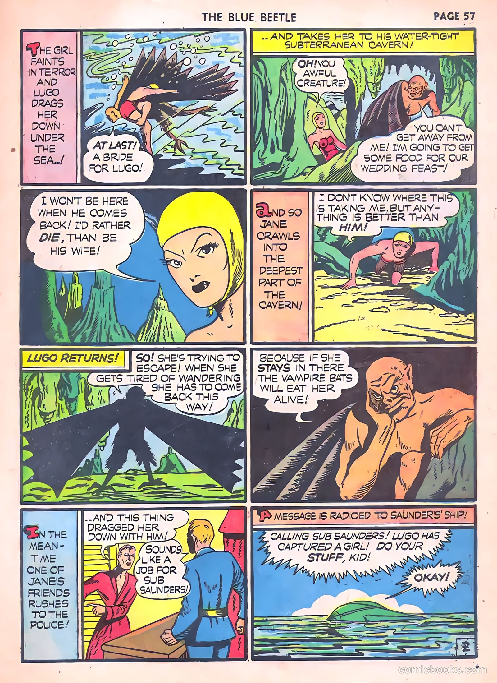 Blue Beetle #6 (1941) — page 59 of 69