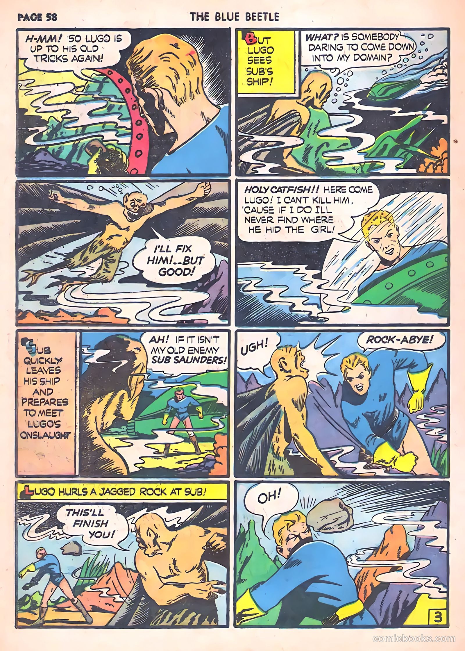 Blue Beetle #6 (1941) — page 60 of 69