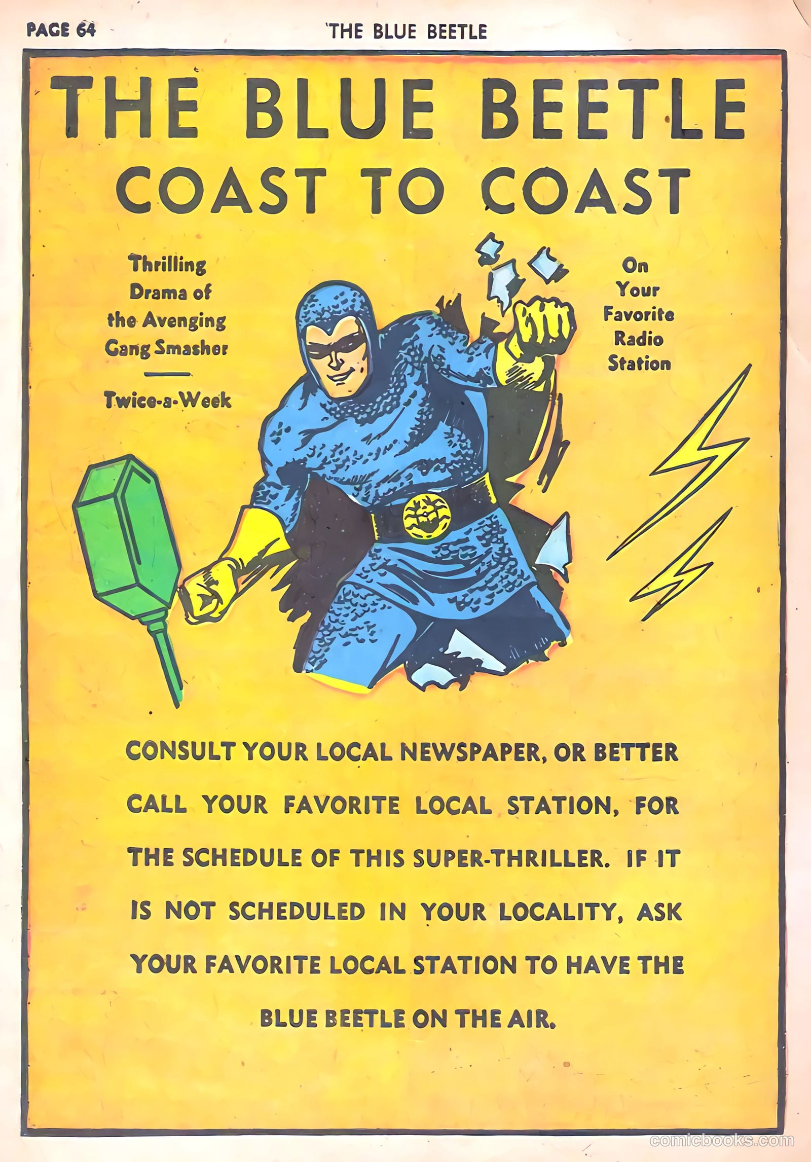Blue Beetle #6 (1941) — page 66 of 69