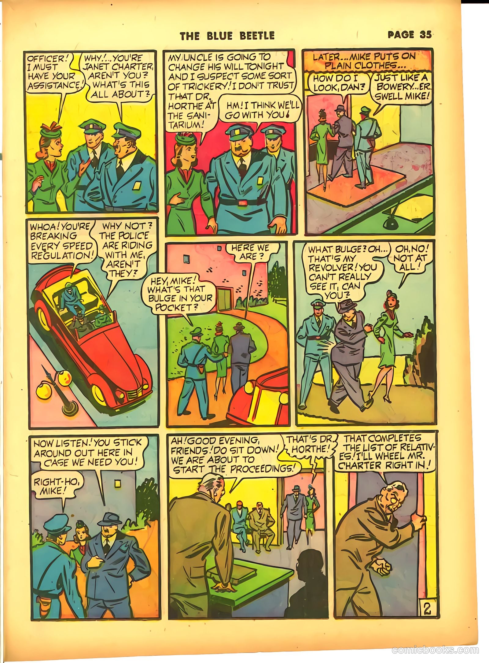 Blue Beetle #9 (1941) — page 36 of 67