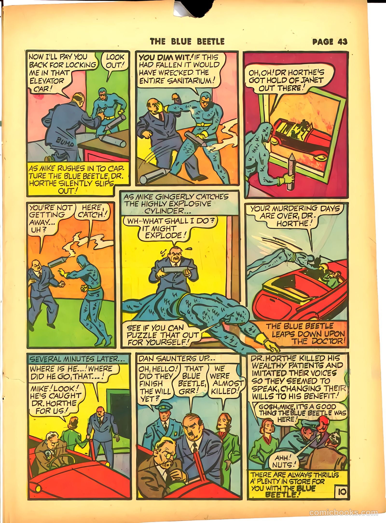 Blue Beetle #9 (1941) — page 44 of 67