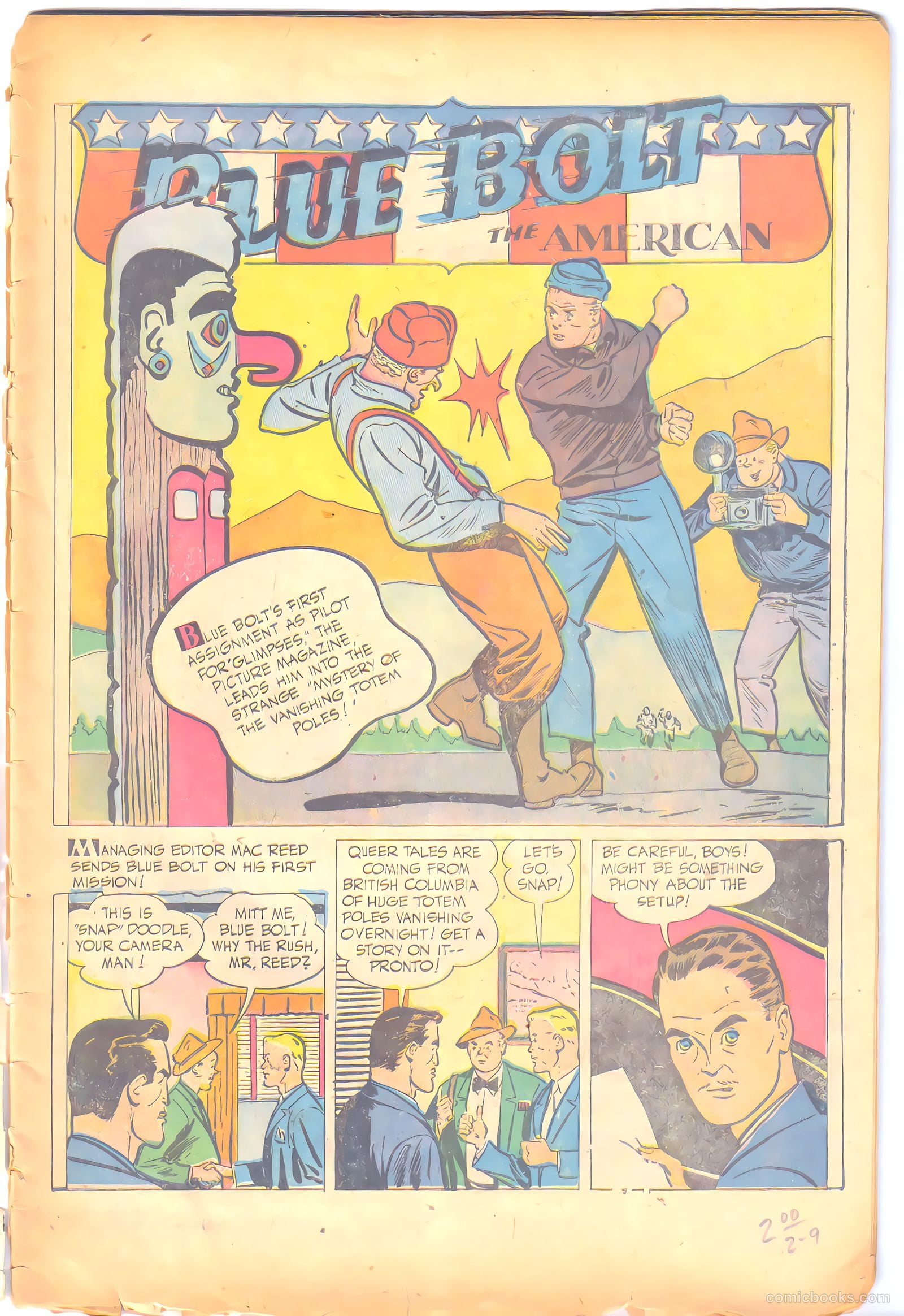 Blue Bolt #103 (1950) — page 3 of 36