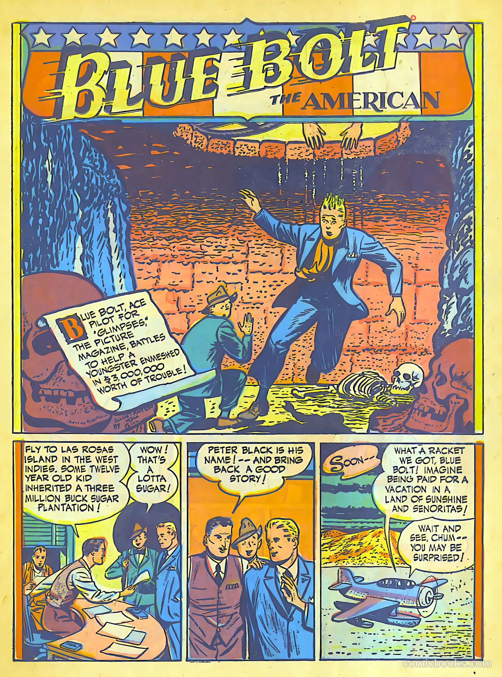 Blue Bolt #104 (1950) — page 3 of 33