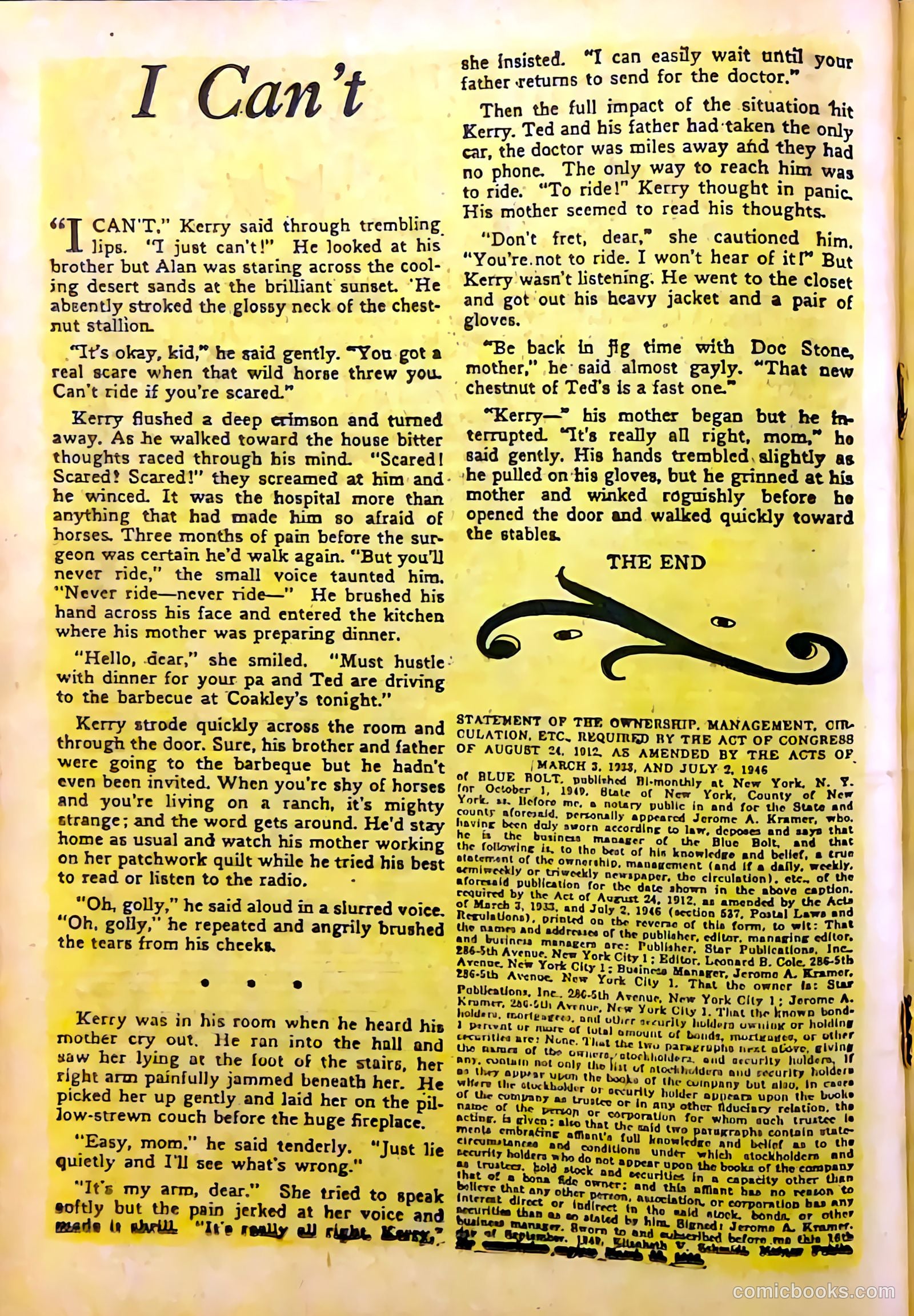 Blue Bolt #104 (1950) — page 17 of 33