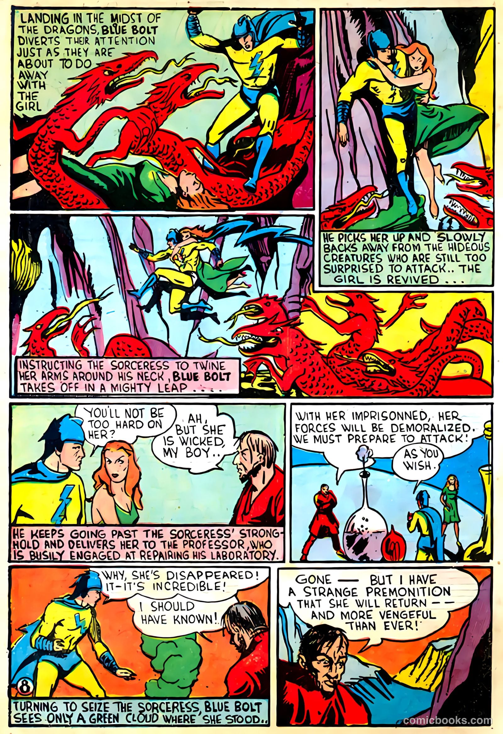 Blue Bolt #105 (1950) — page 8 of 8