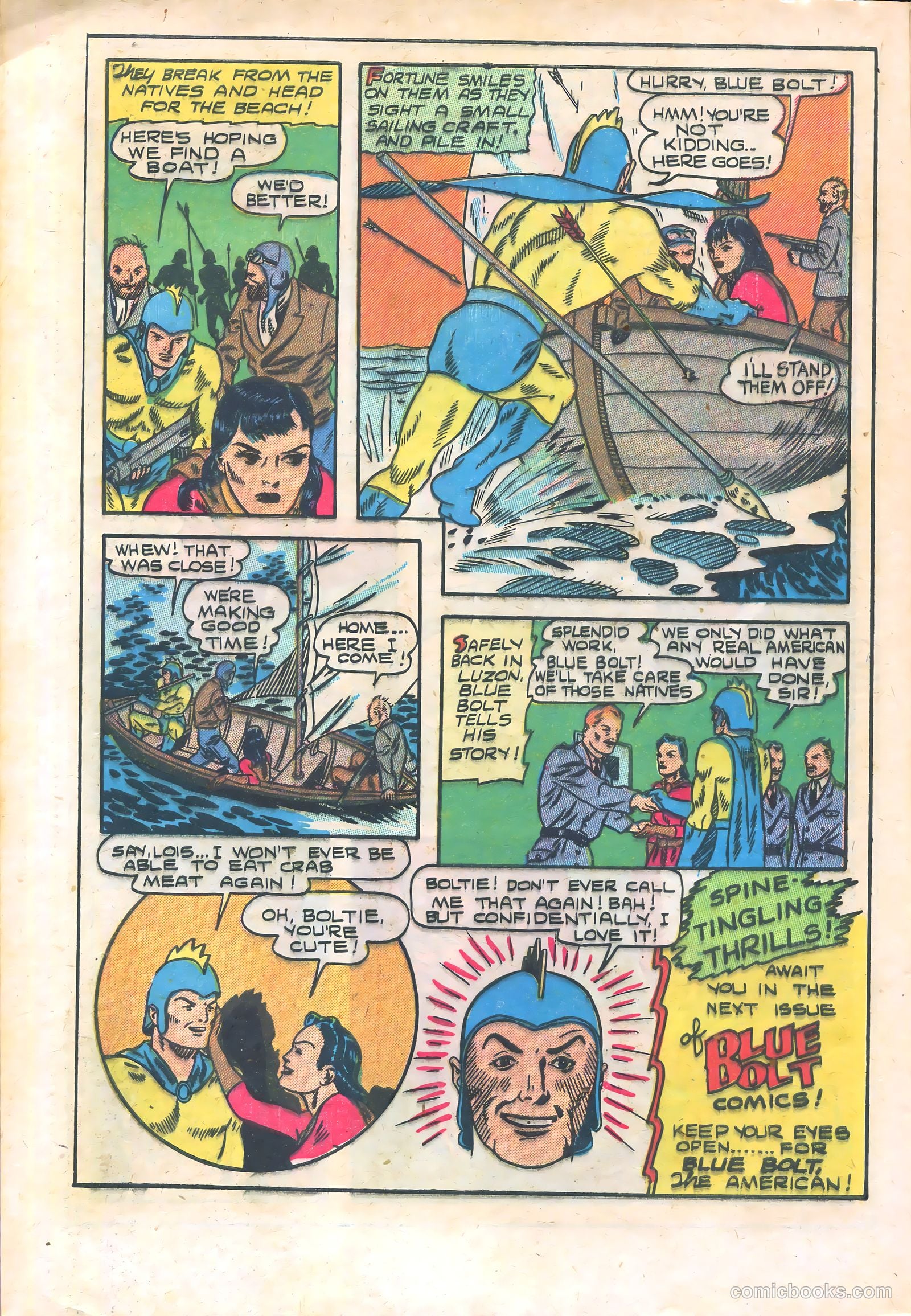 Blue Bolt #108 (1951) — page 32 of 36