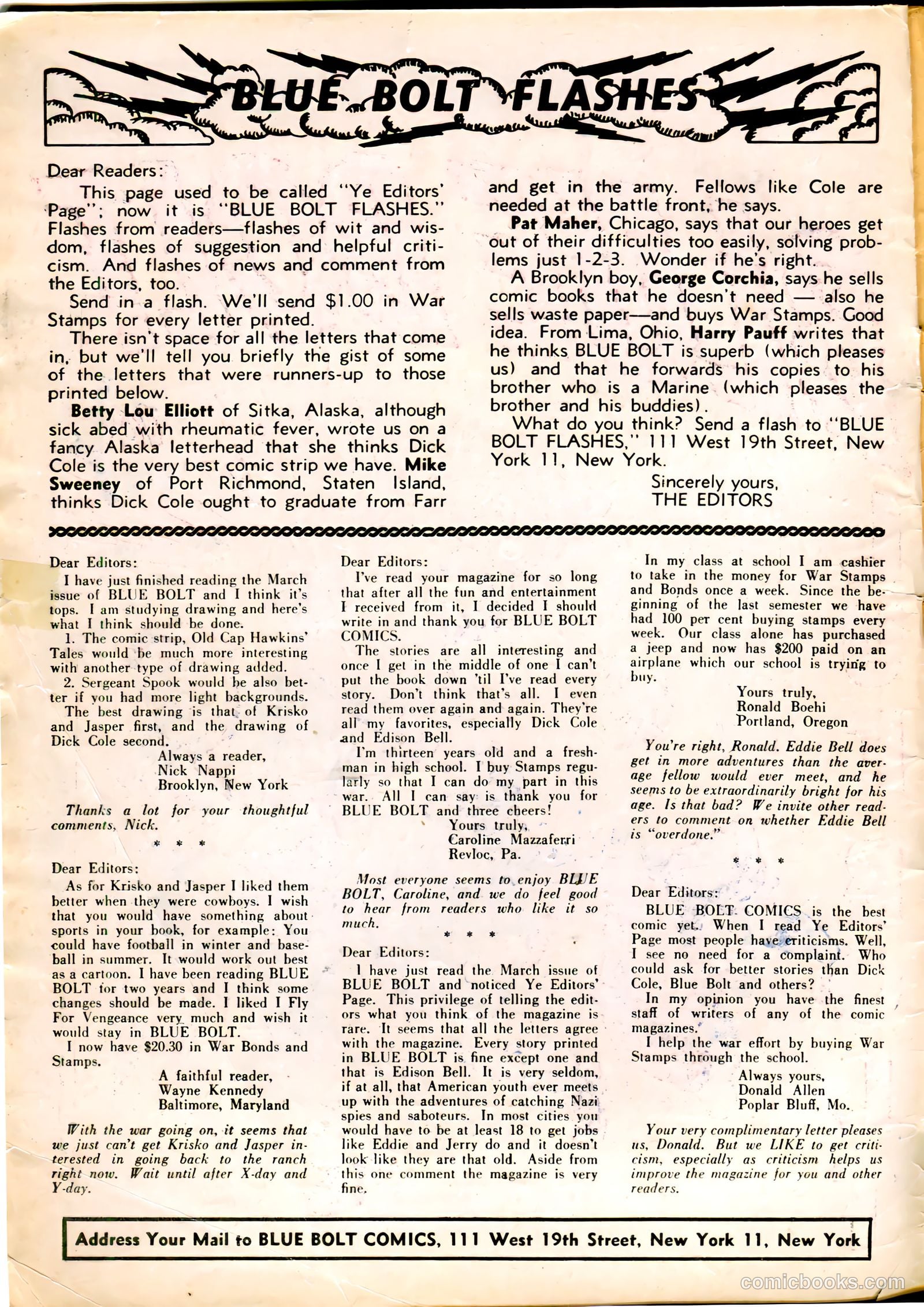 Blue Bolt #12 (1953) — page 2 of 52