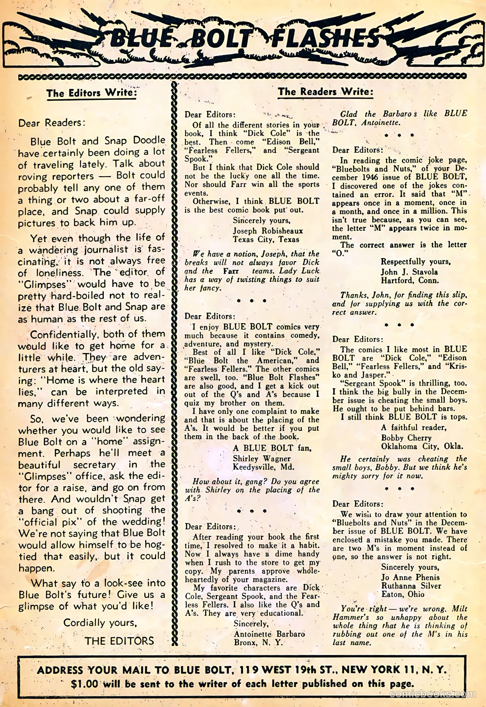 Blue Bolt #12 (1947) — page 2 of 52