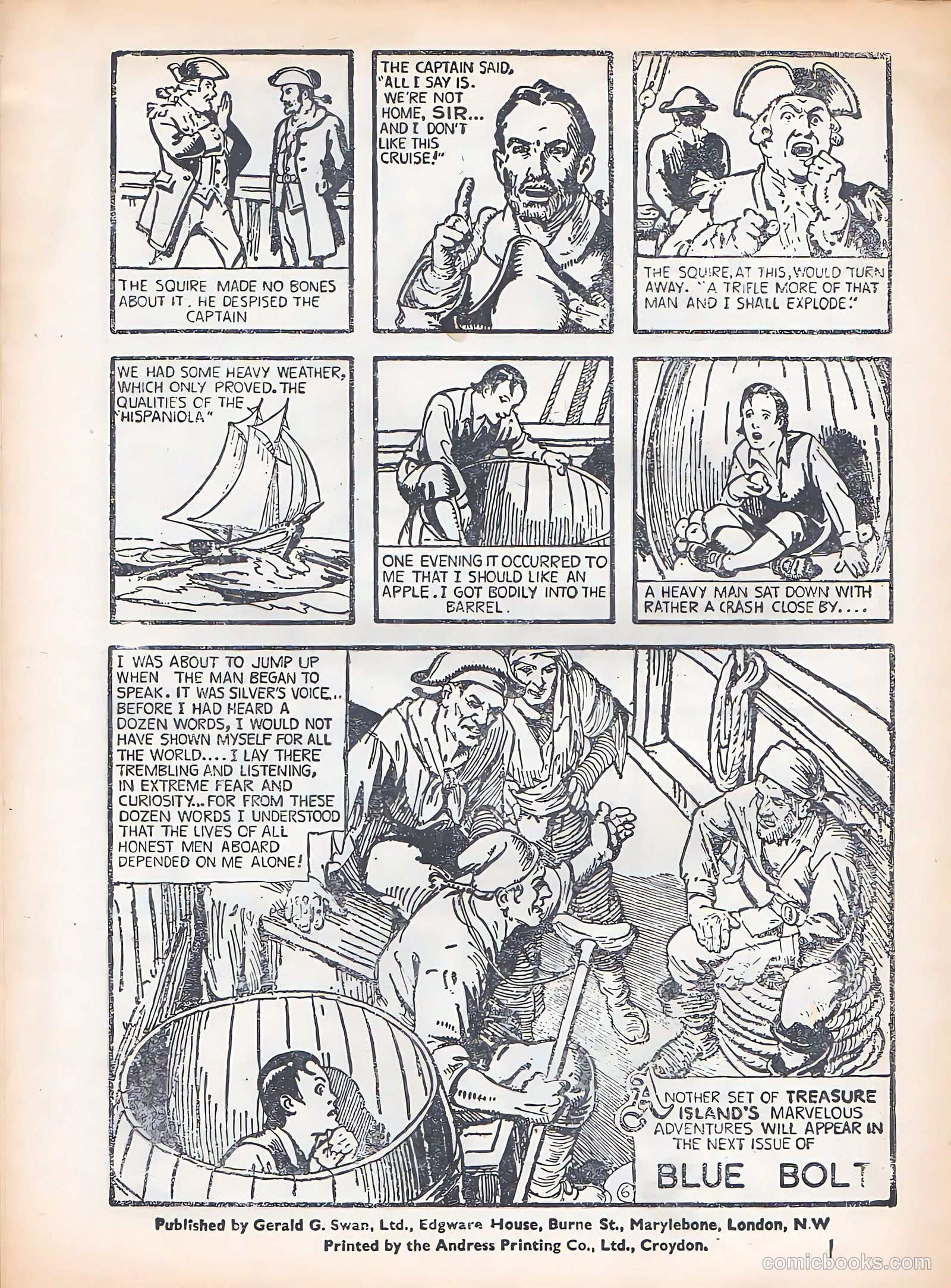 Blue Bolt #13 (1953) — page 34 of 36